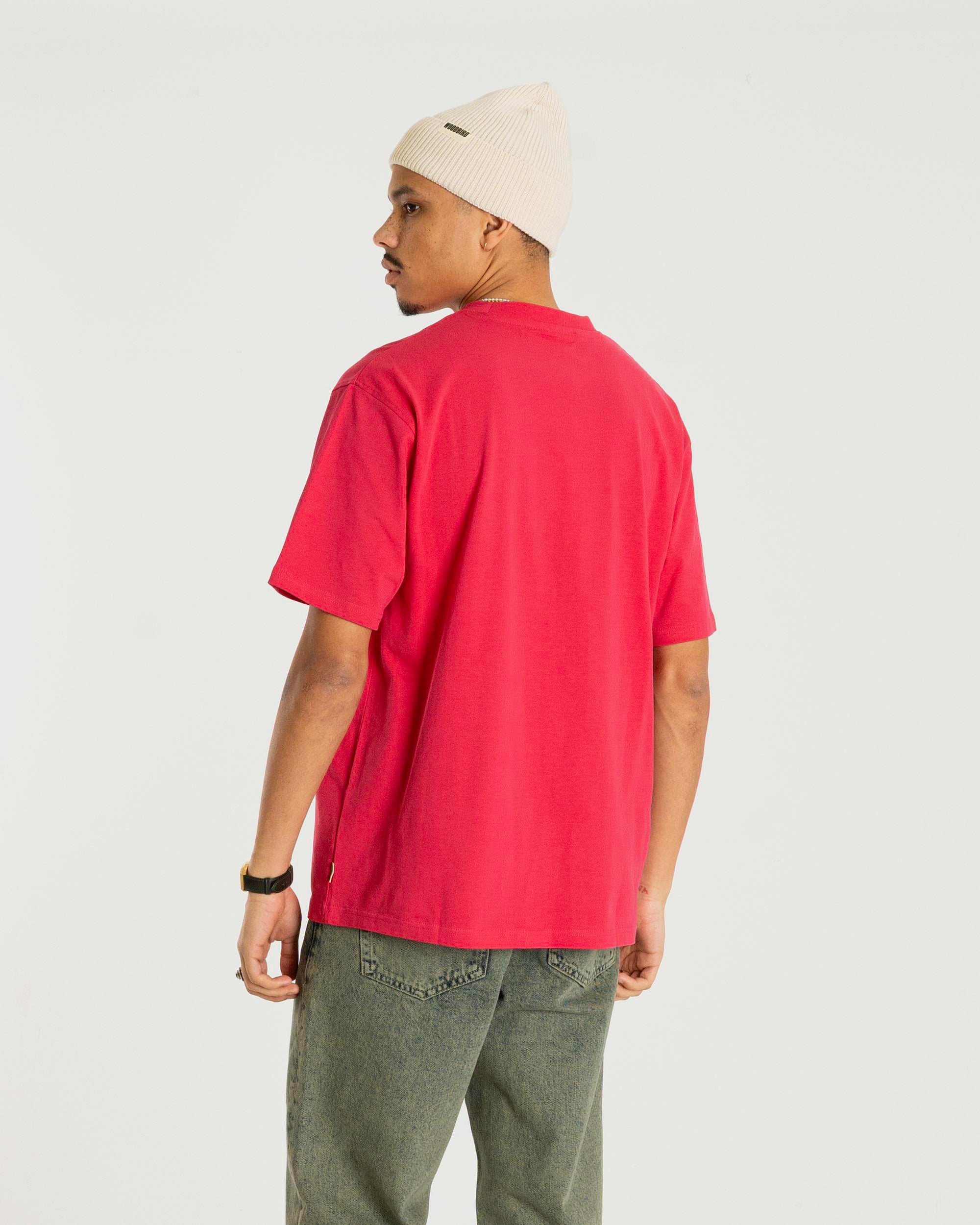 Woodbird WBBaine Washed Tee T-Shirts Pink