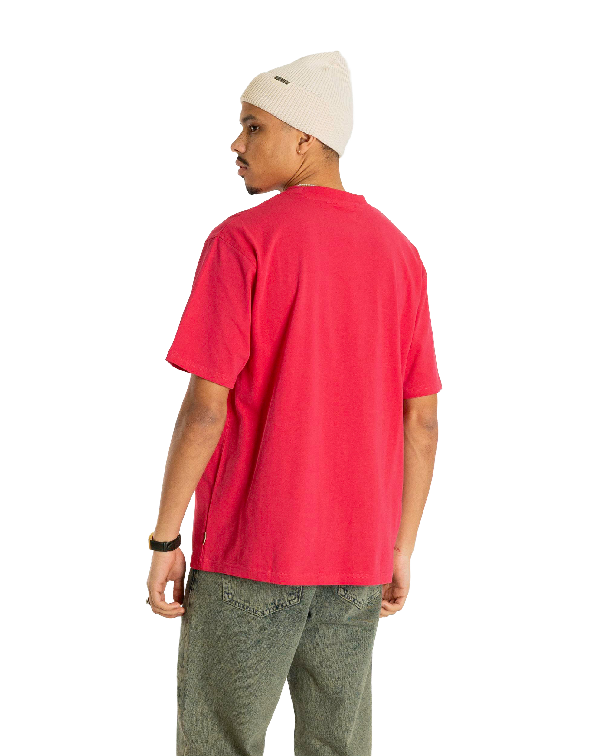 Woodbird WBBaine Washed Tee T-Shirts Pink