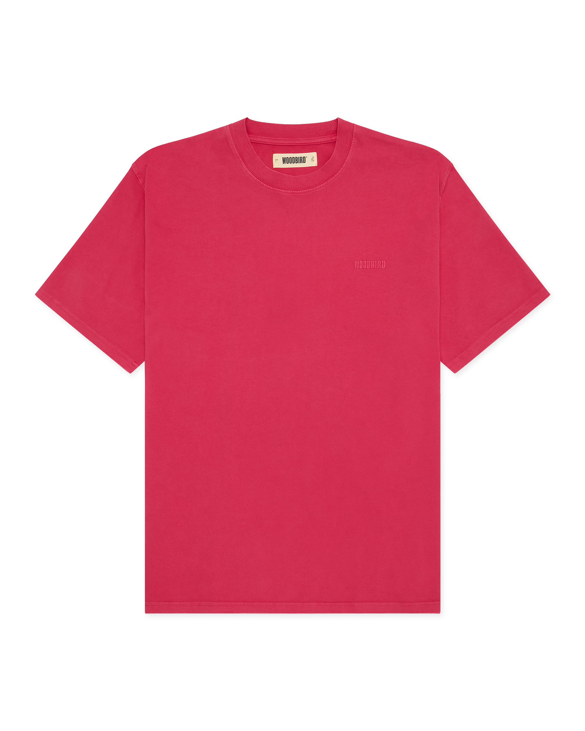 Woodbird WBBaine Washed Tee T-Shirts Pink