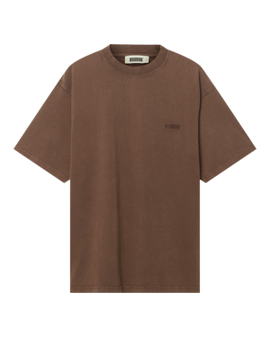 Woodbird WBBaine Washed Tee T-Shirts Washed Brown