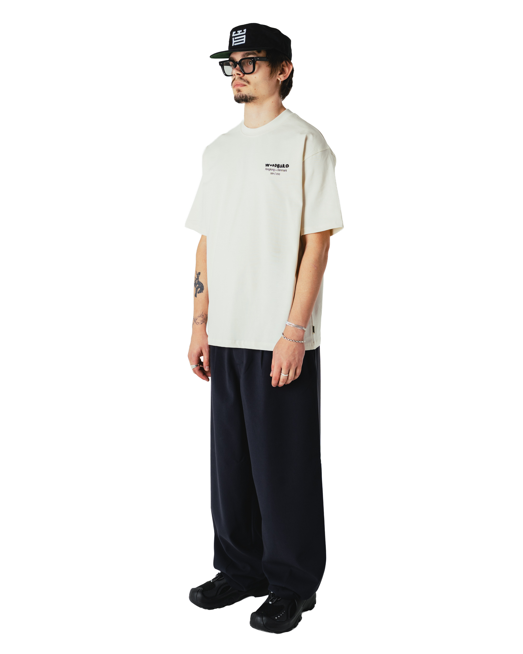 Woodbird WBBaine Wok Tee T-Shirts Off White