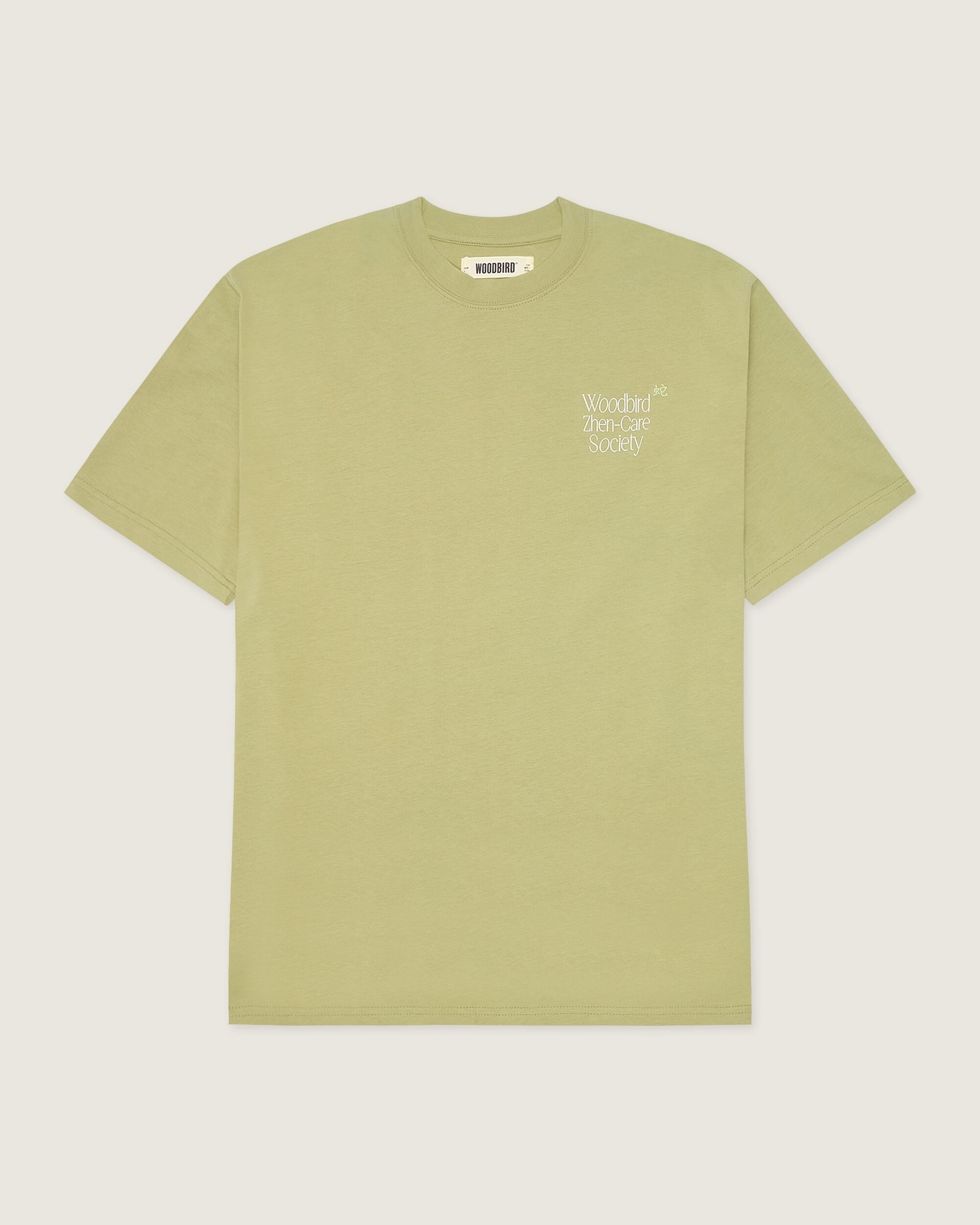 Woodbird WBBaine Zhen Tee. T-Shirts Sage Green
