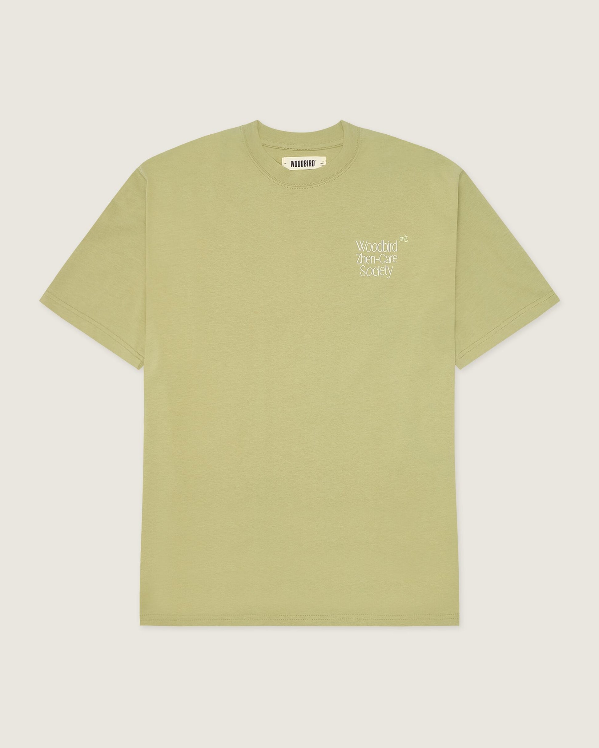 Woodbird WBBaine Zhen Tee. T-Shirts Sage Green