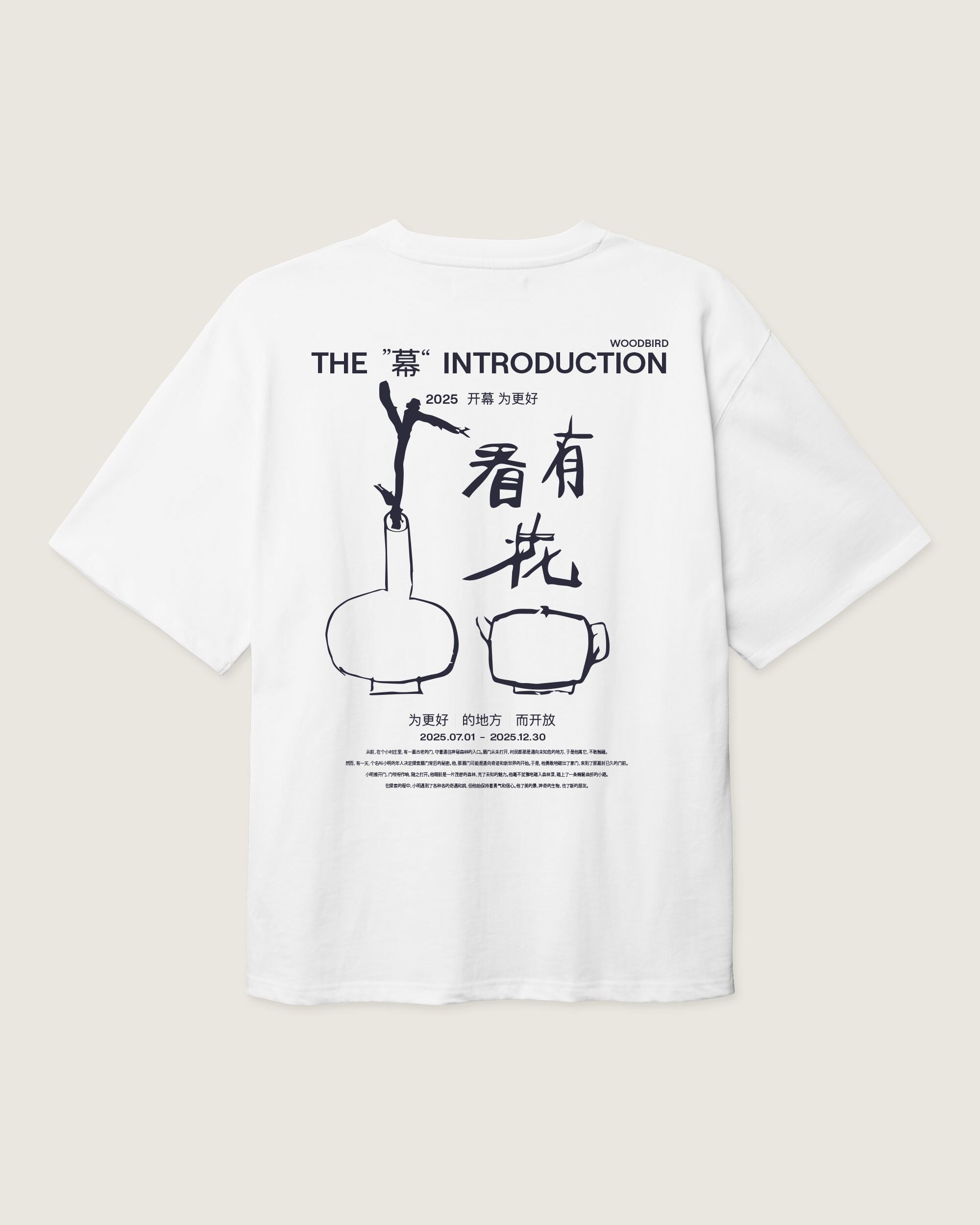 Woodbird WBBaine intro tee T-Shirts White