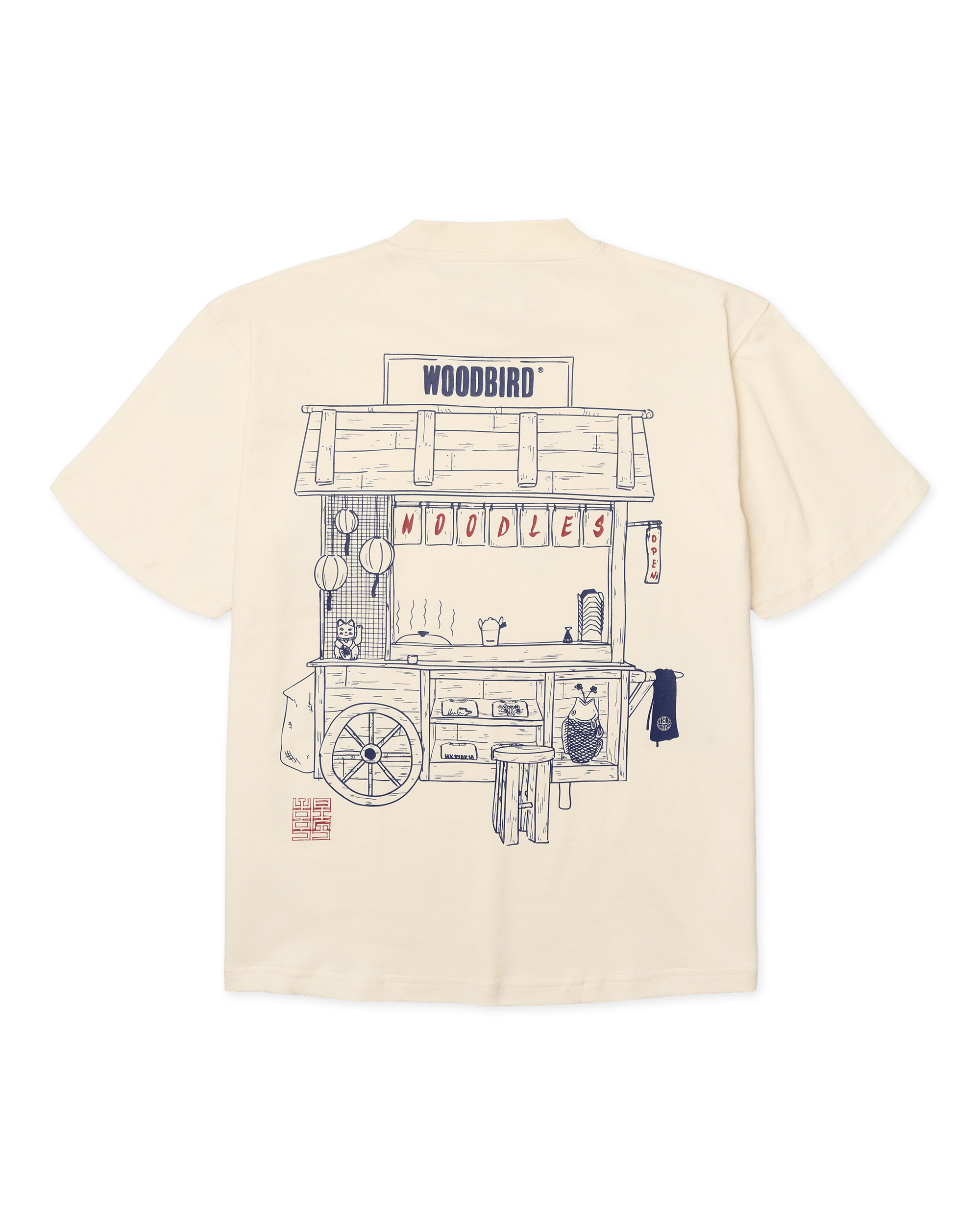 Woodbird Female WBBalo Cart Tee T-Shirts Off White