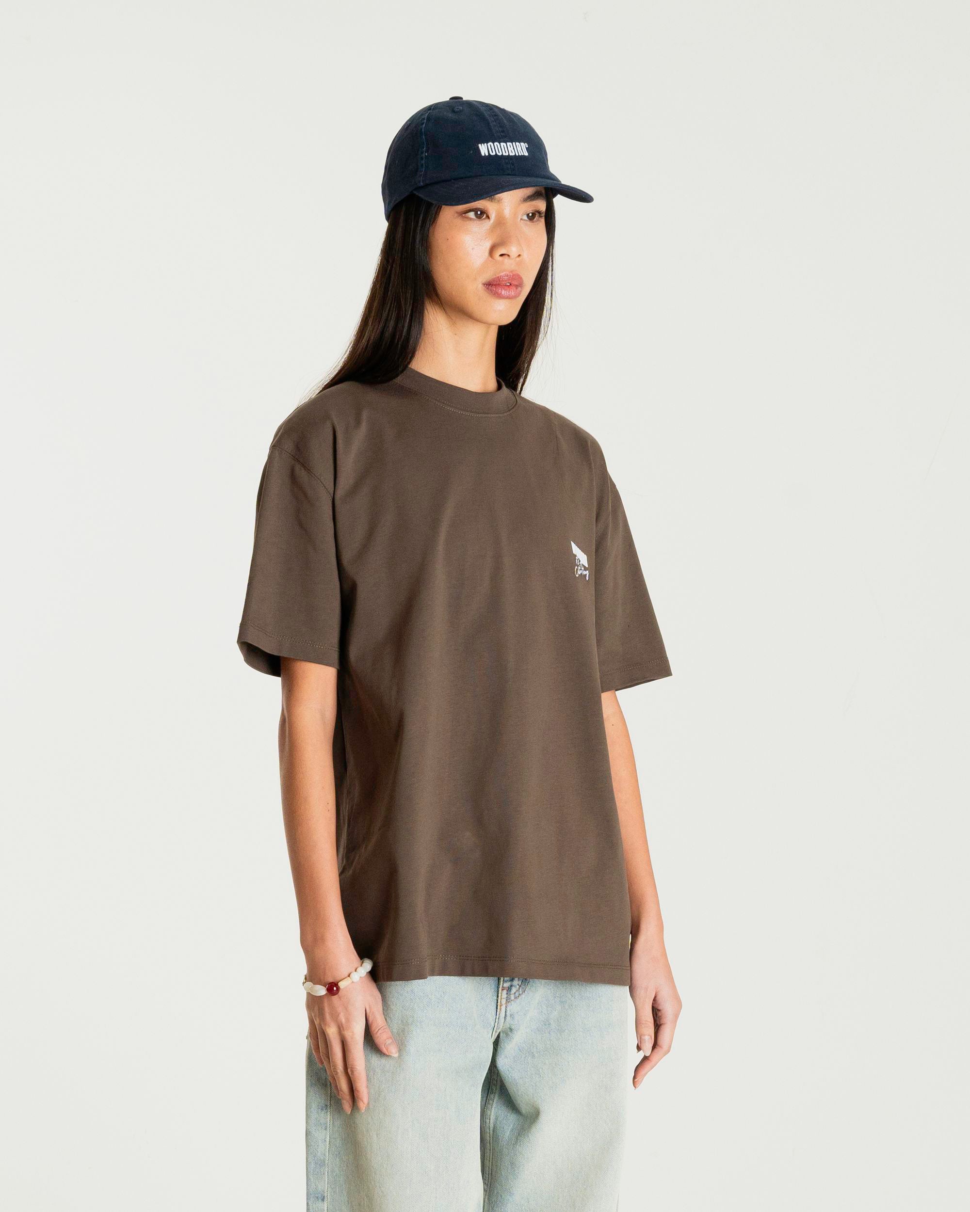 Woodbird Female WBBalo Ganbei Tee T-Shirts Brown