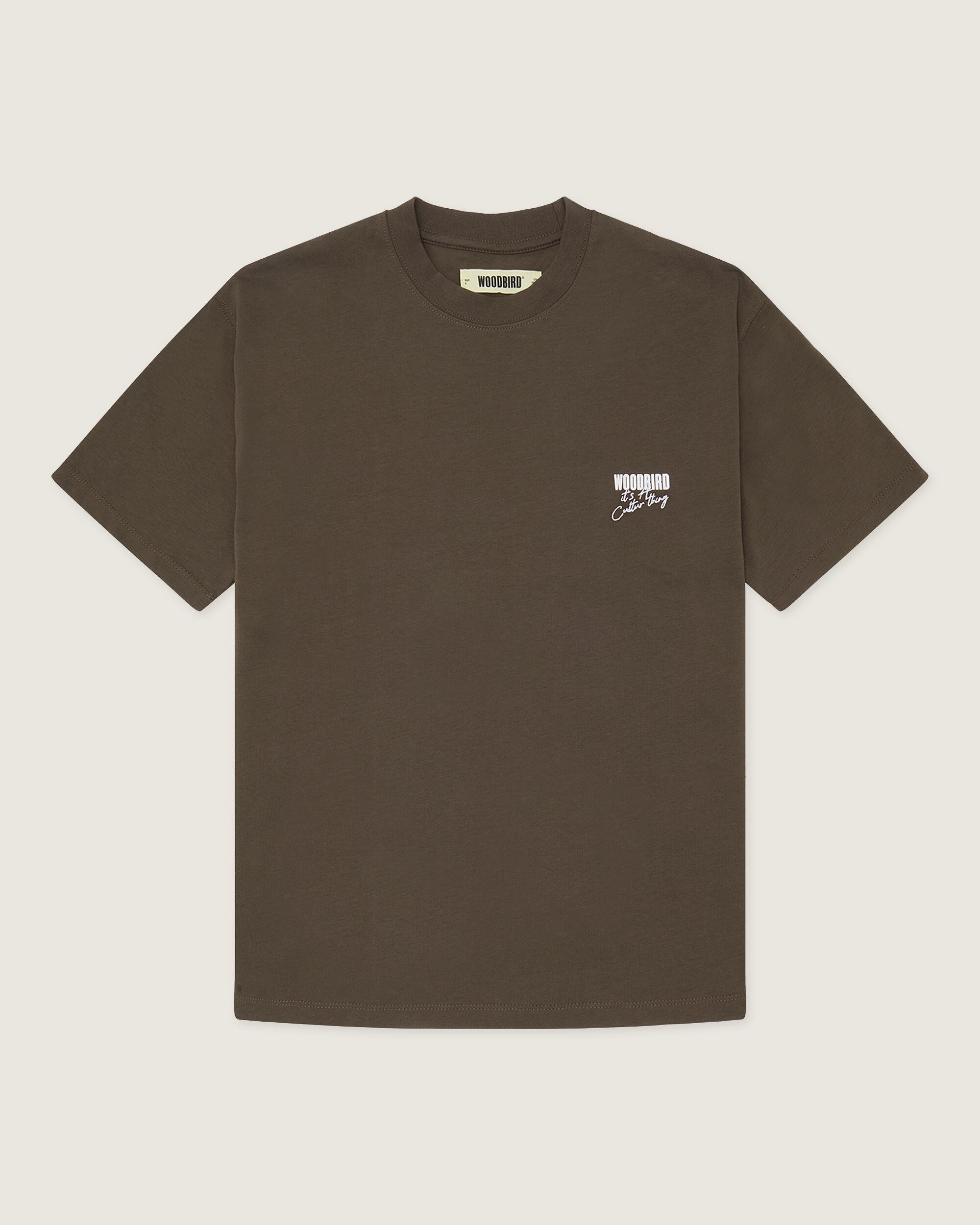 Woodbird Female WBBalo Ganbei Tee T-Shirts Brown