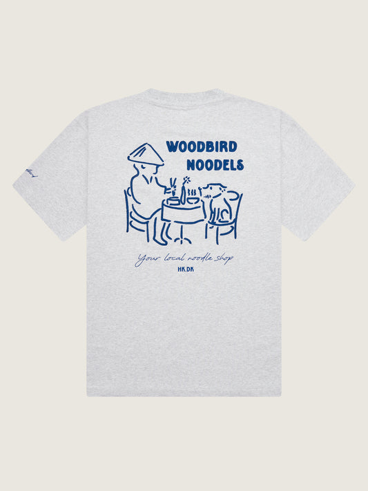 Woodbird Female WBBalo Noodle Tee T-Shirts Snow Melange