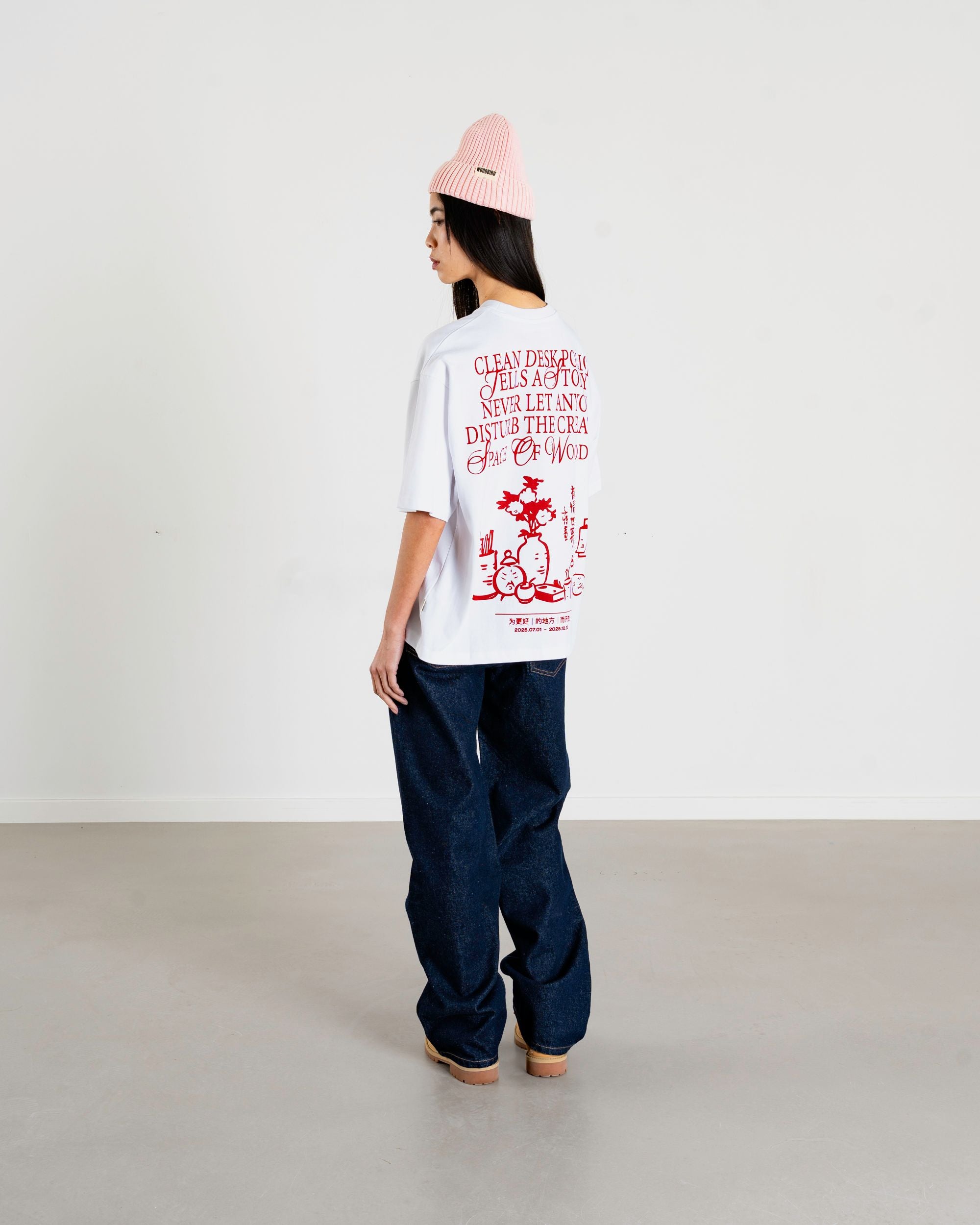 Woodbird Female WBBalo Space Tee T-Shirts White