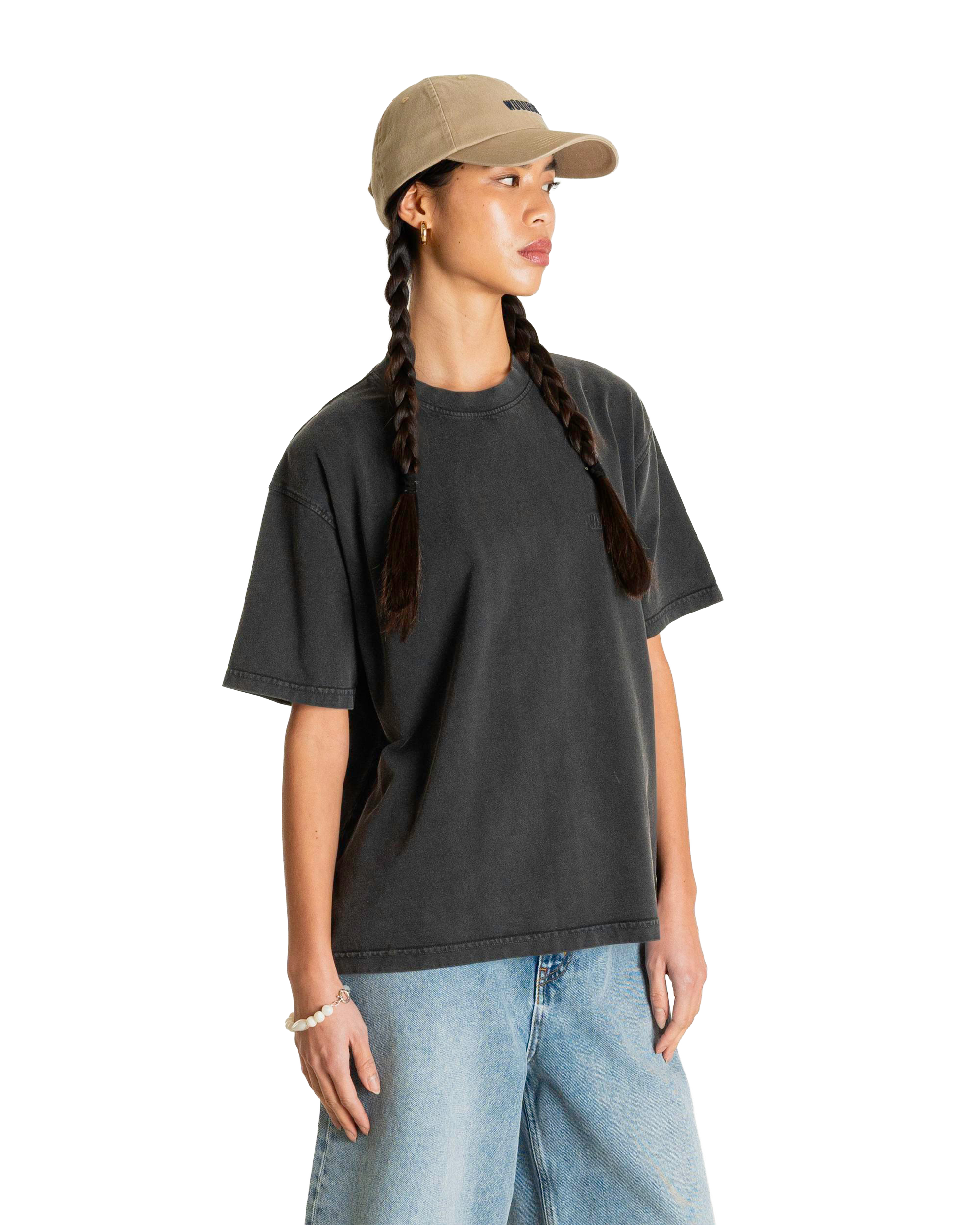 Woodbird Female WBBalo Washed Tee T-Shirts Black