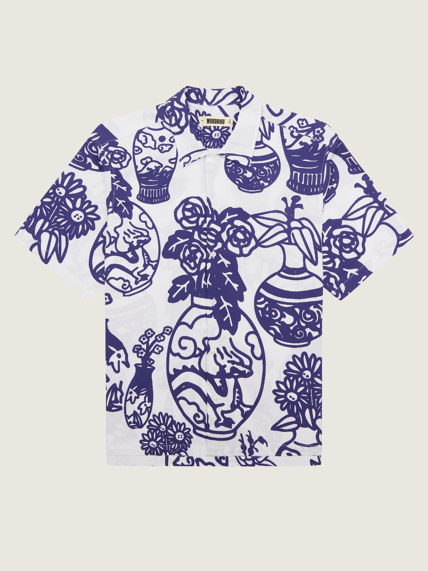 Woodbird WBBanks Art Shirt Shirts White