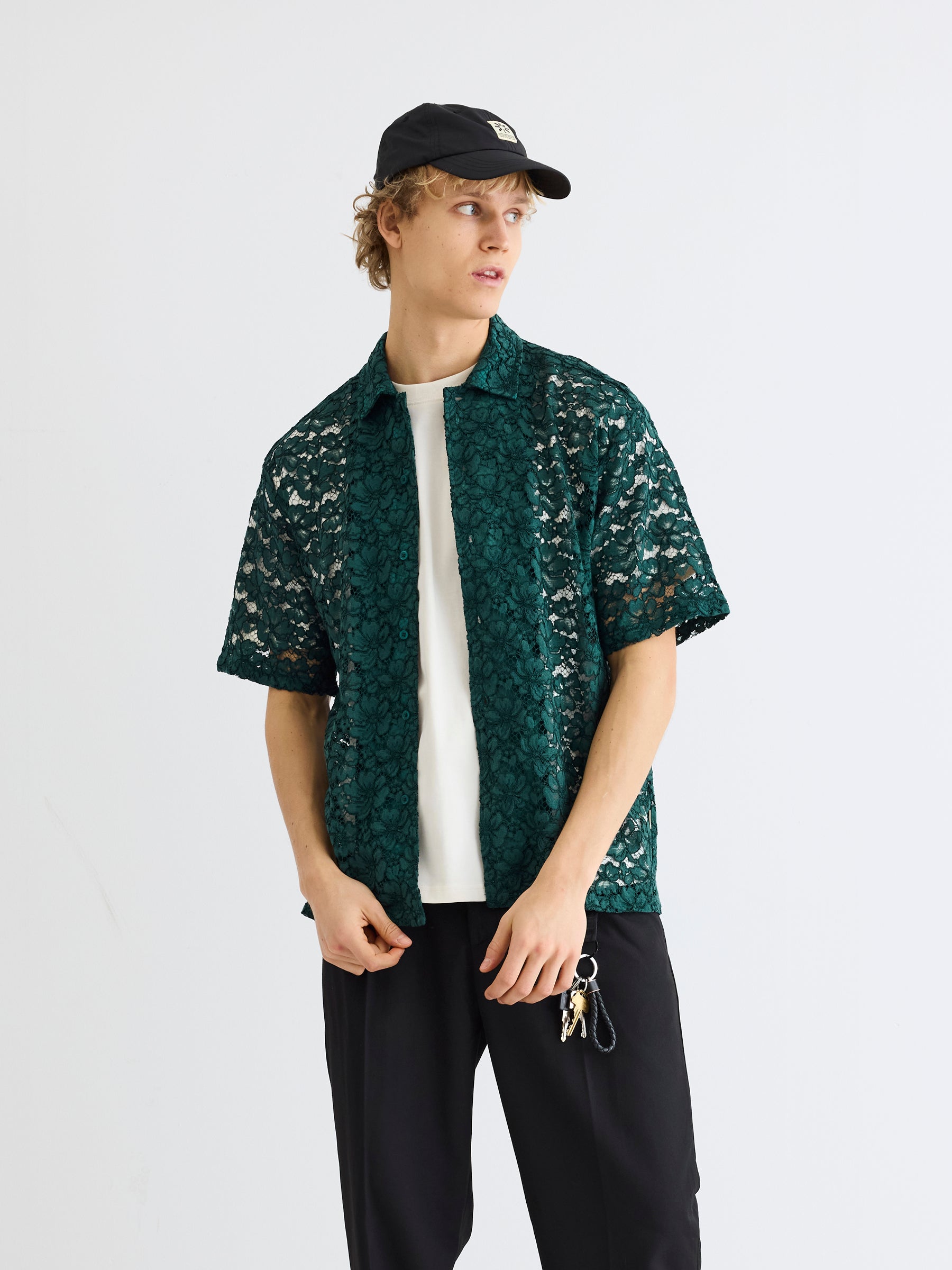 Woodbird WBBanks Lace Shirt Shirts Sports Green