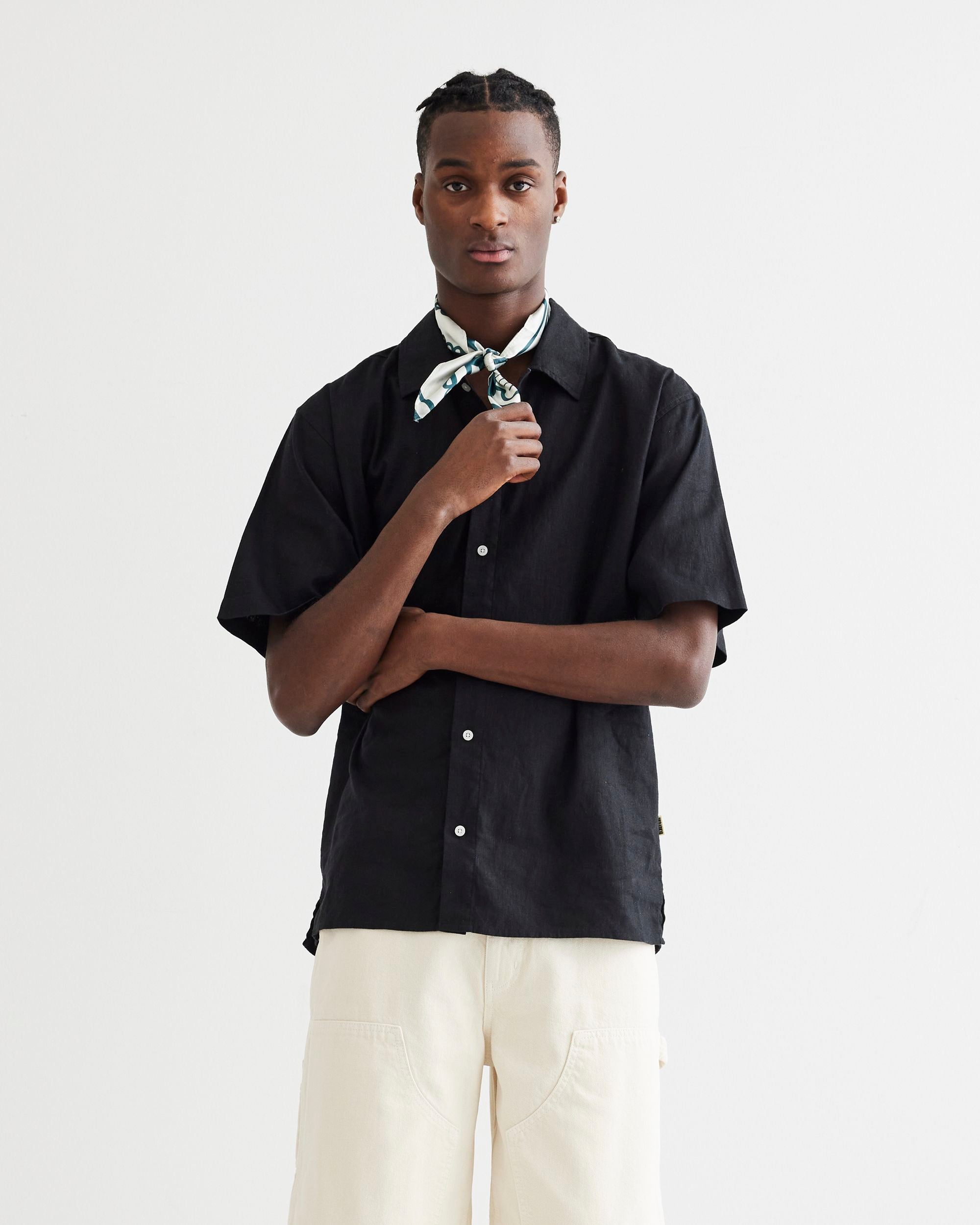 Woodbird WBBanks Linen Shirt Shirts Black