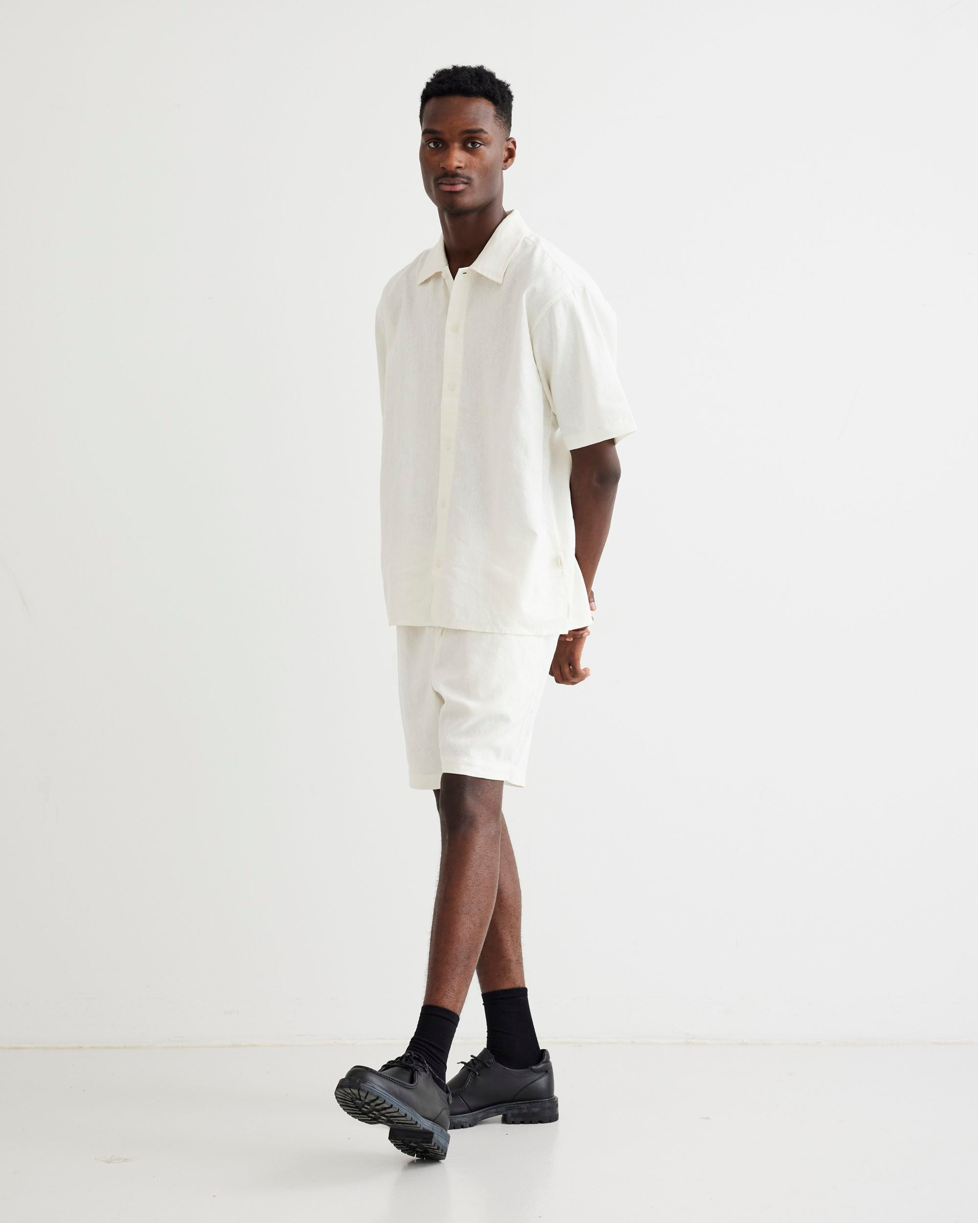 Woodbird WBBanks Linen Shirt Shirts Off White