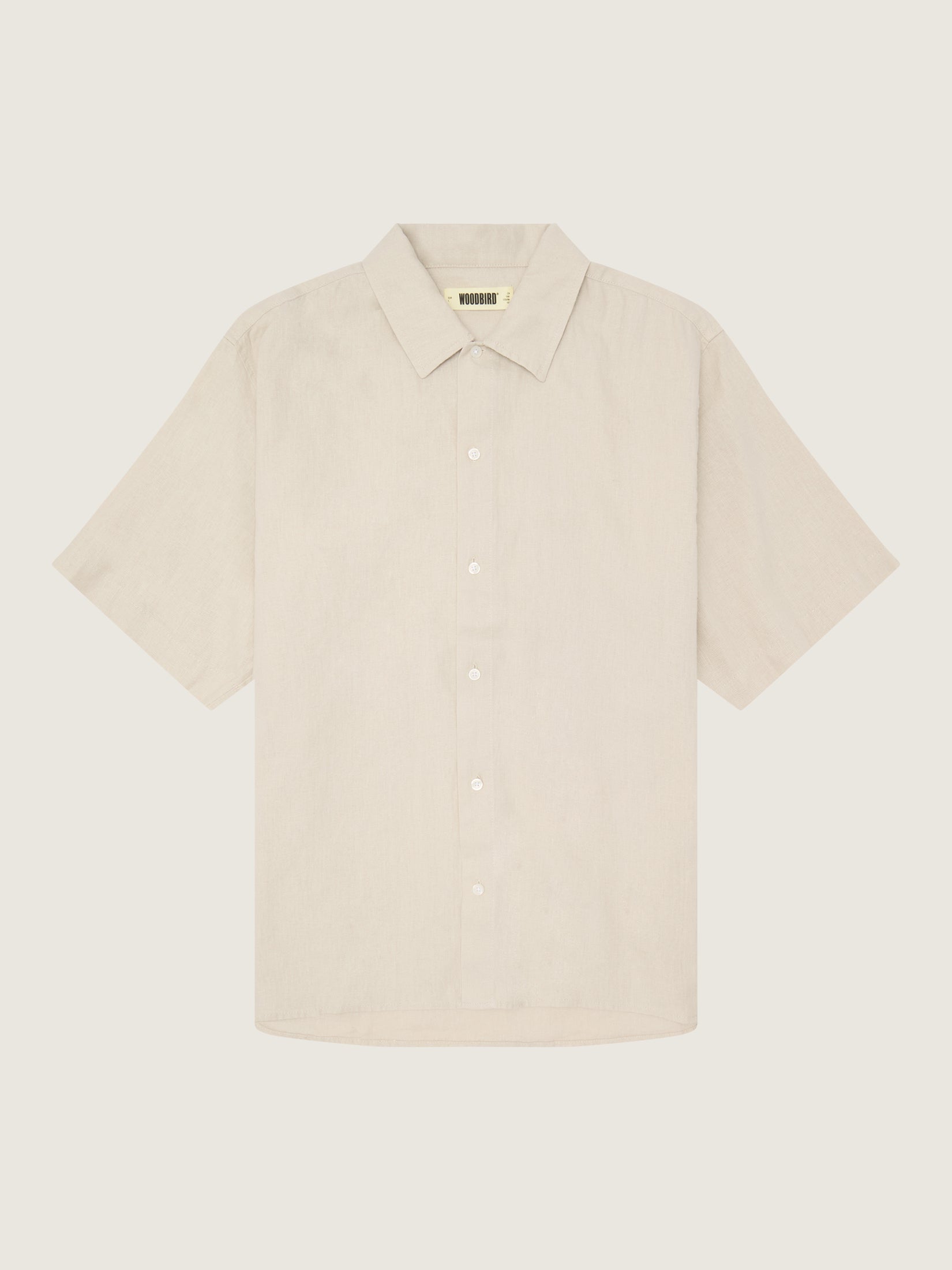 Woodbird WBBanks Linen Shirt Shirts Sand