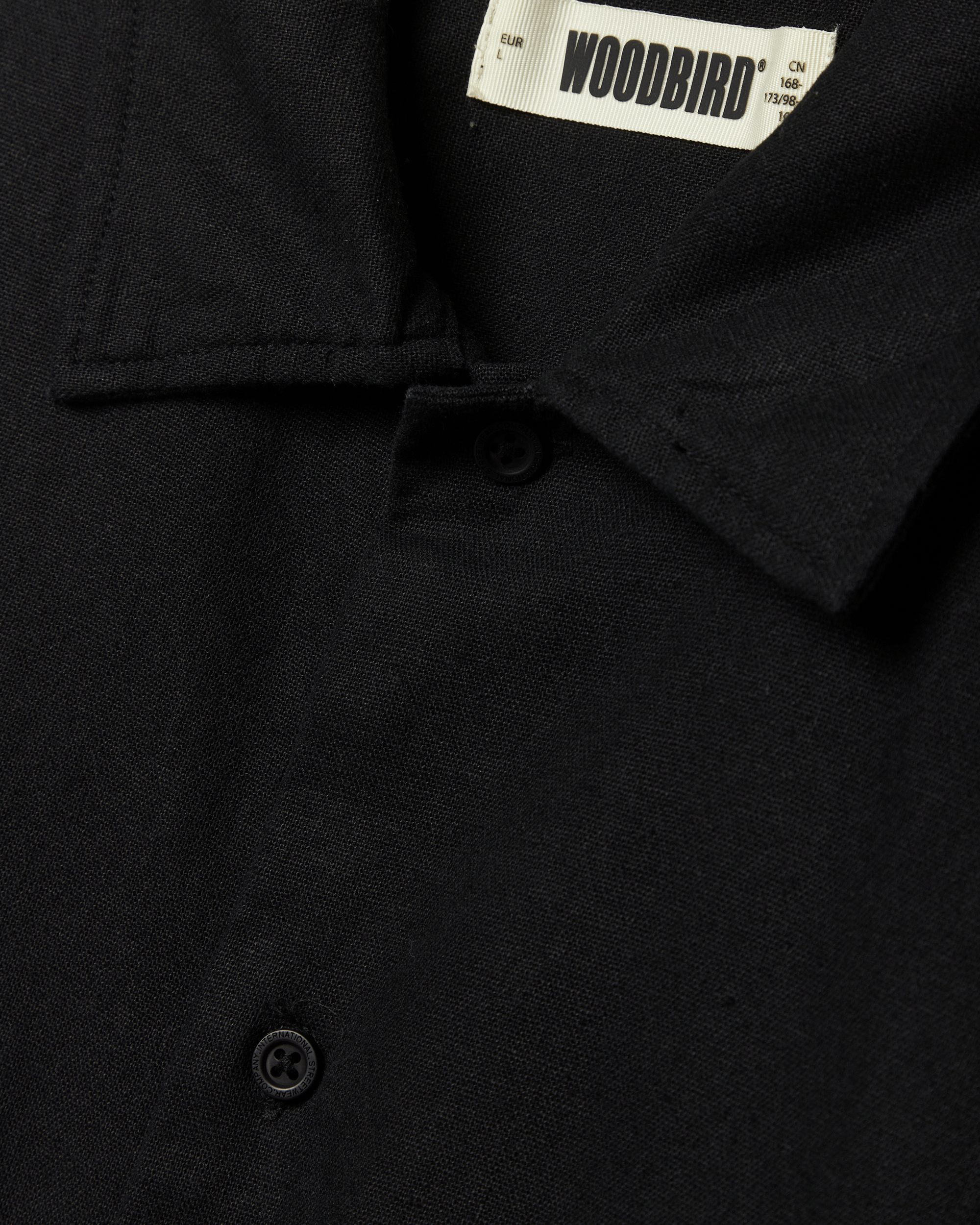 Woodbird WBBanks Linen Shirt Shirts Black