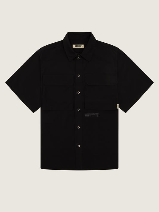 Woodbird WBBanks Rib-Tech Shirt Shirts Black