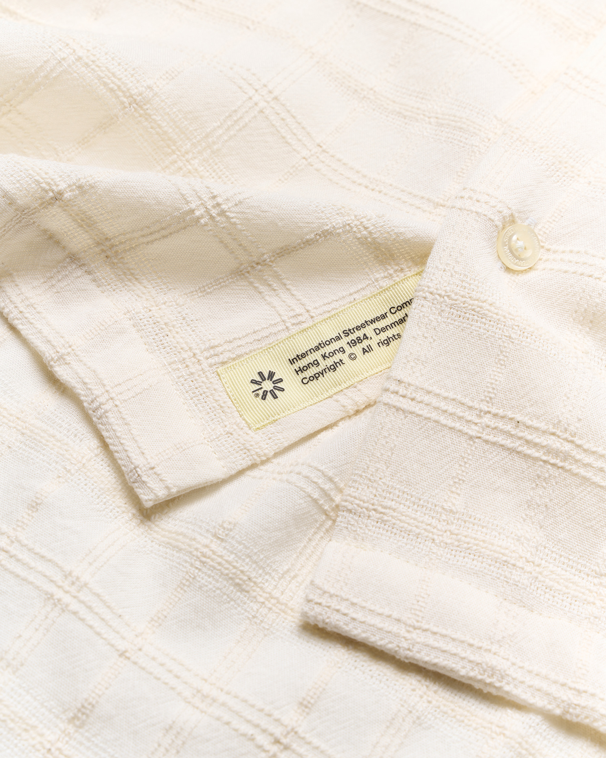Woodbird WBBanks Struc Check Shirt Shirts Off White