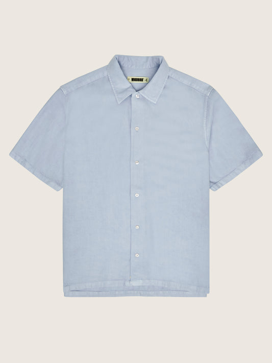 Woodbird WBBanks Tencel Shirt Shirts Light Blue