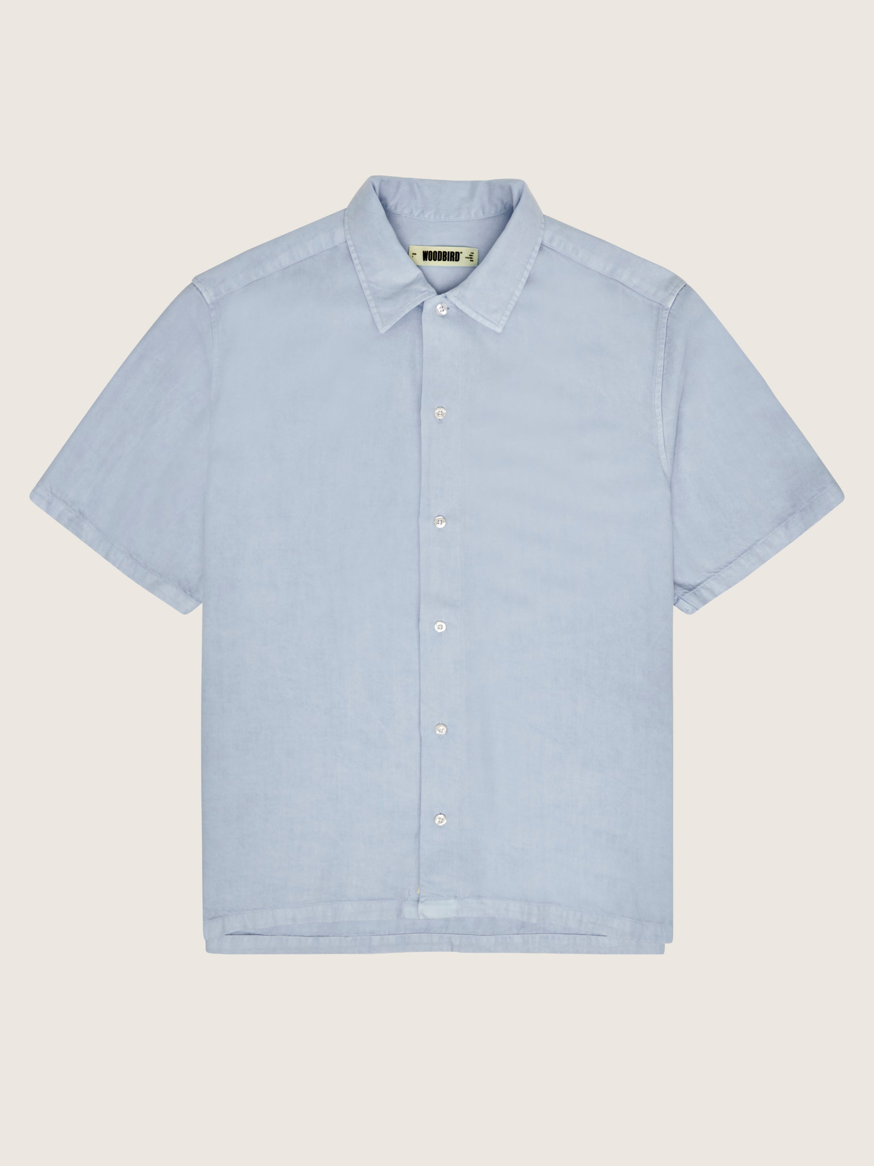 Woodbird WBBanks Tencel Shirt Shirts Light Blue
