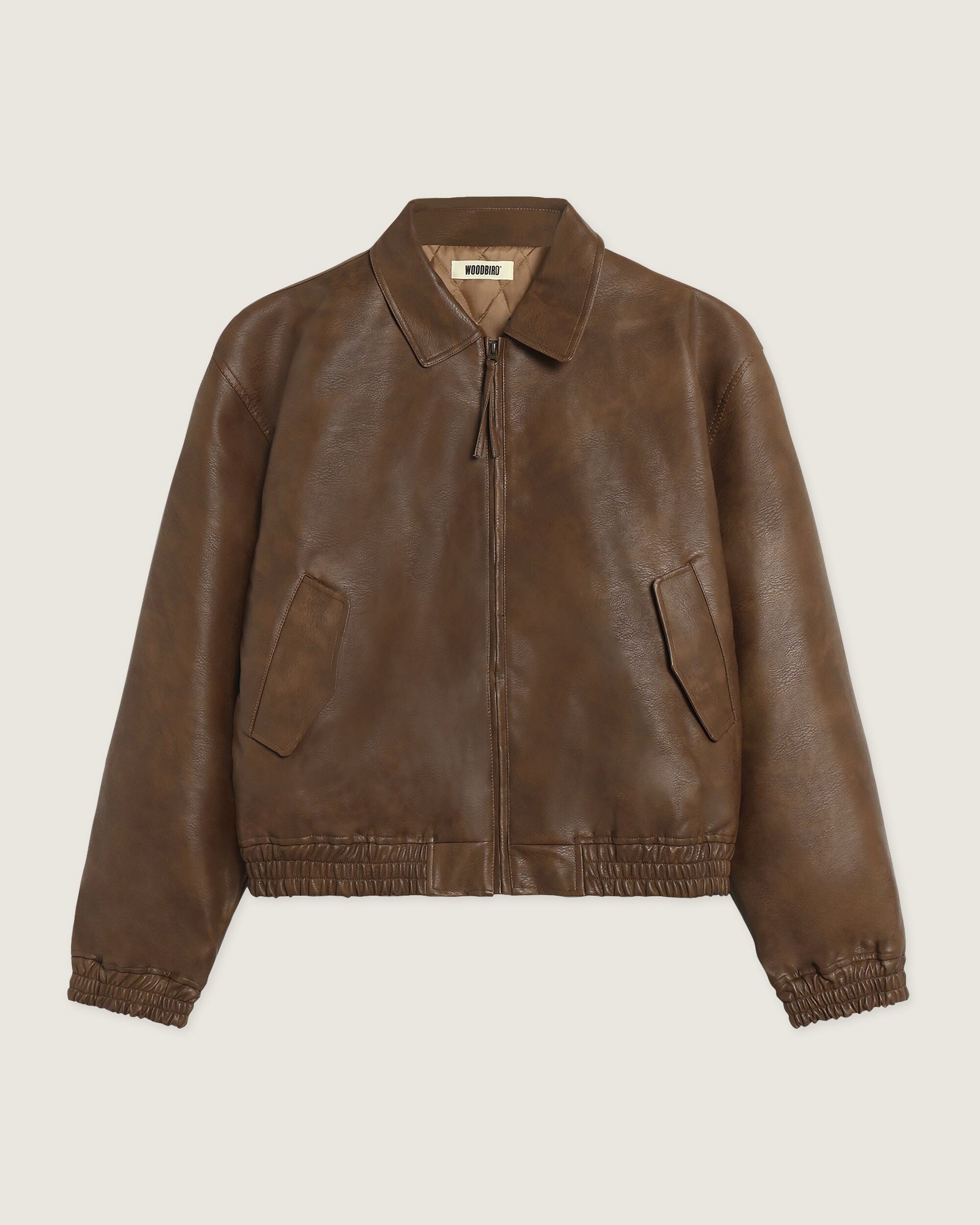 Woodbird WBBao Biker Jacket Jackets Dark Brown