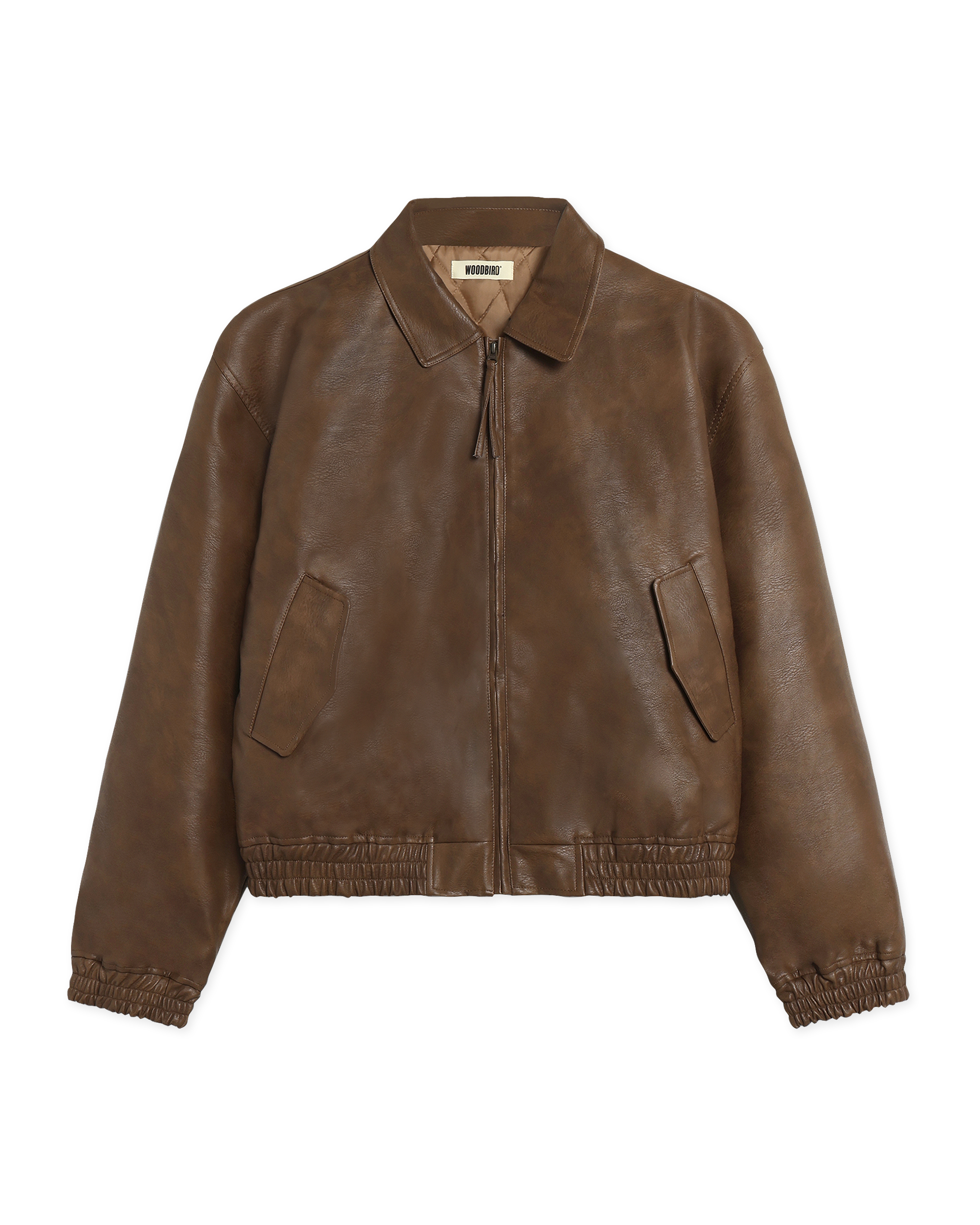 Woodbird WBBao Biker Jacket Jackets Dark Brown
