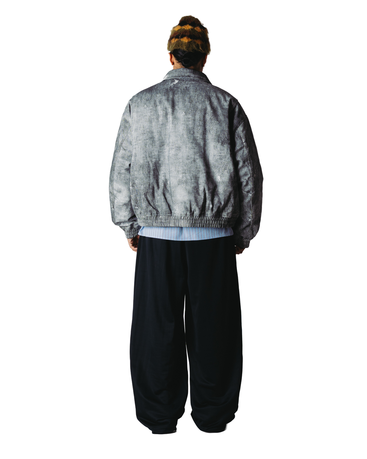 Woodbird WBBao Printed Jacket Outerwear Grey-Black