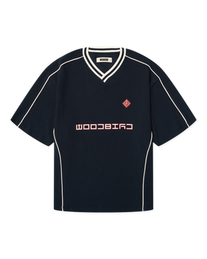 Woodbird WBBeam 90s Sport Tee T-Shirts Dark Navy