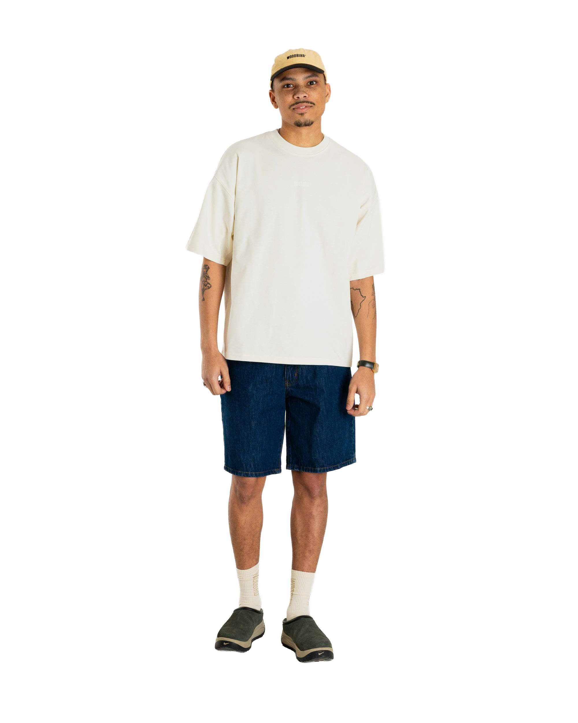 Woodbird WBBeam Base Tee T-Shirts Off White