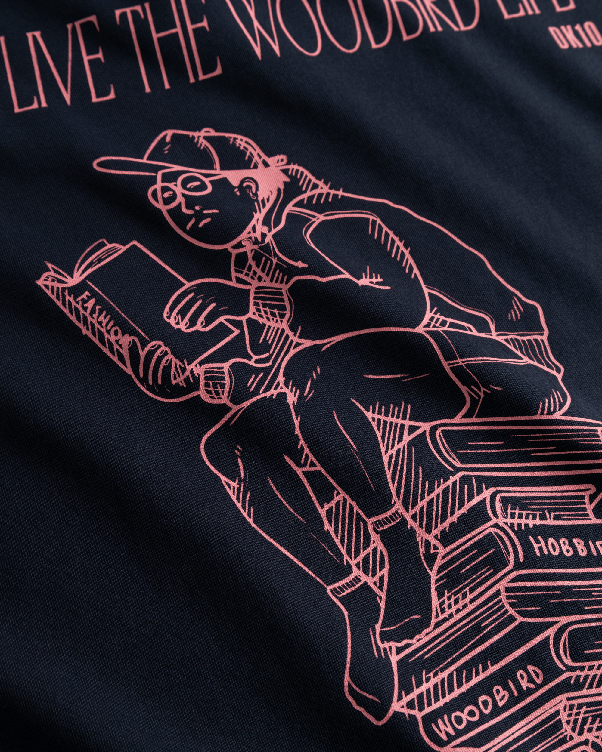 Woodbird WBBeam Book Tee T-Shirts Dark Navy