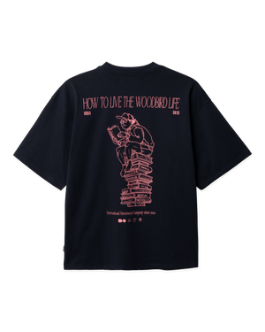 Woodbird WBBeam Book Tee T-Shirts Dark Navy