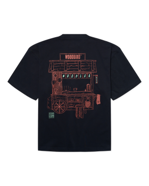 Woodbird WBBeam Cart Tee T-Shirts Dark Navy