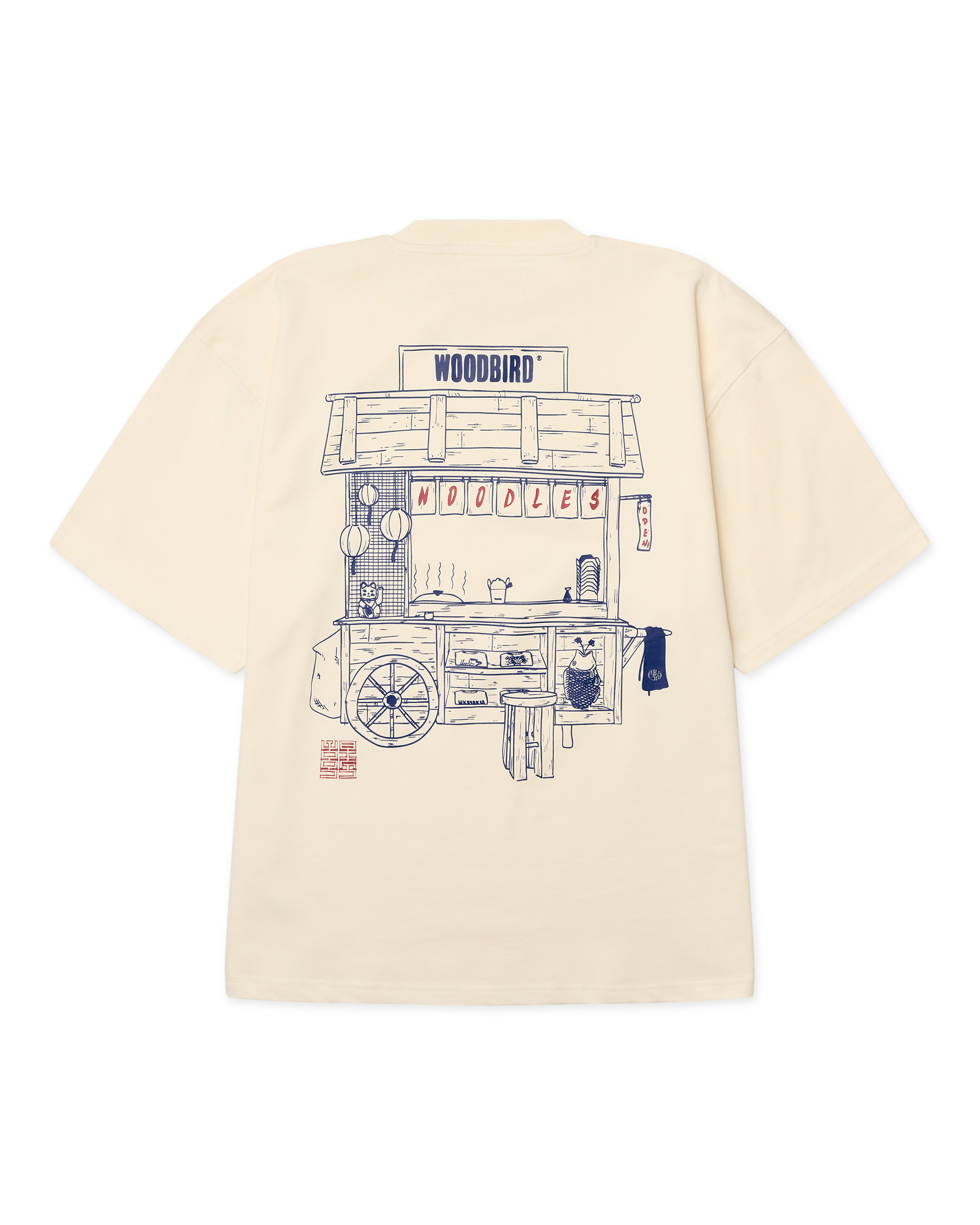 Woodbird WBBeam Cart Tee T-Shirts Off White
