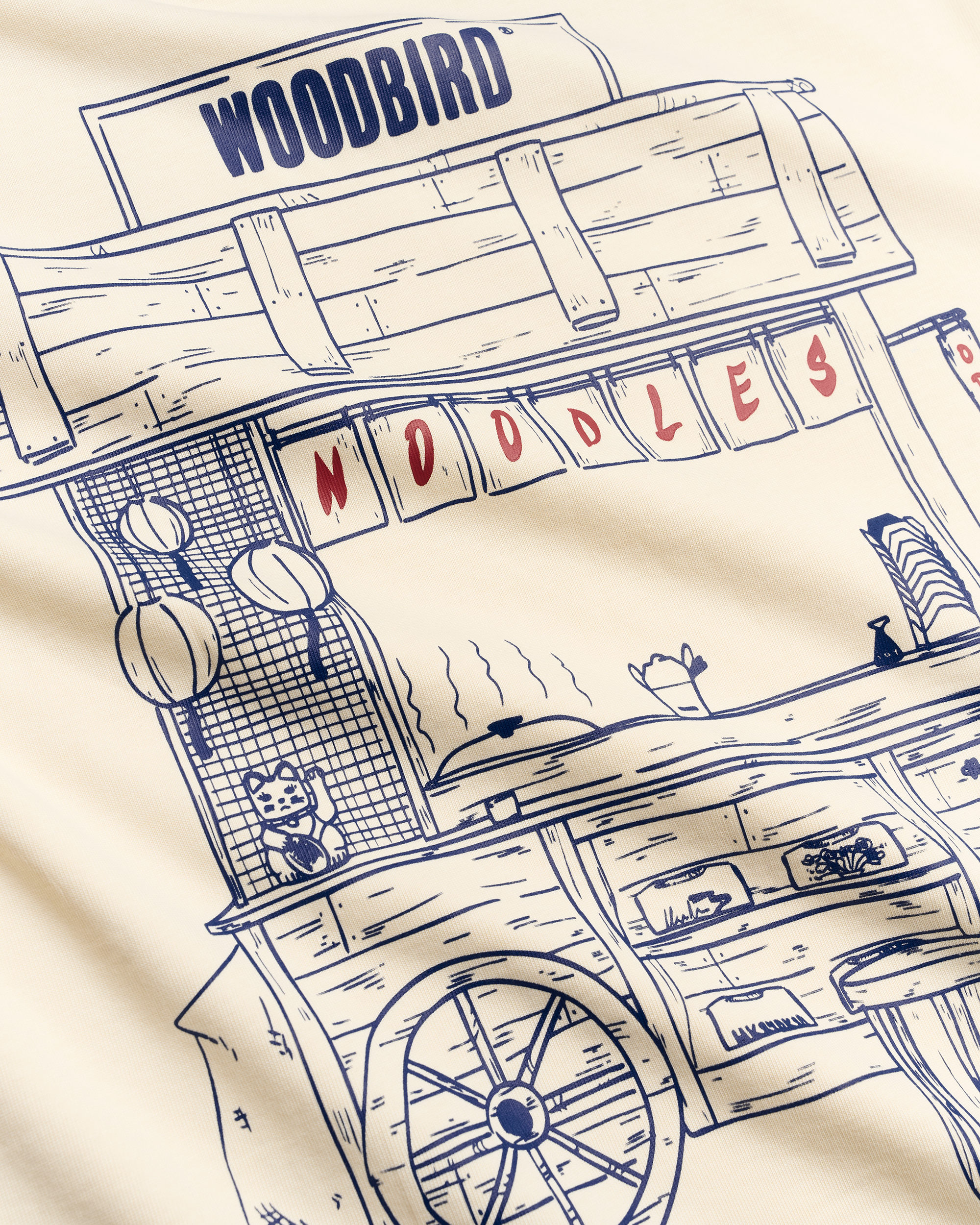 Woodbird WBBeam Cart Tee T-Shirts Off White