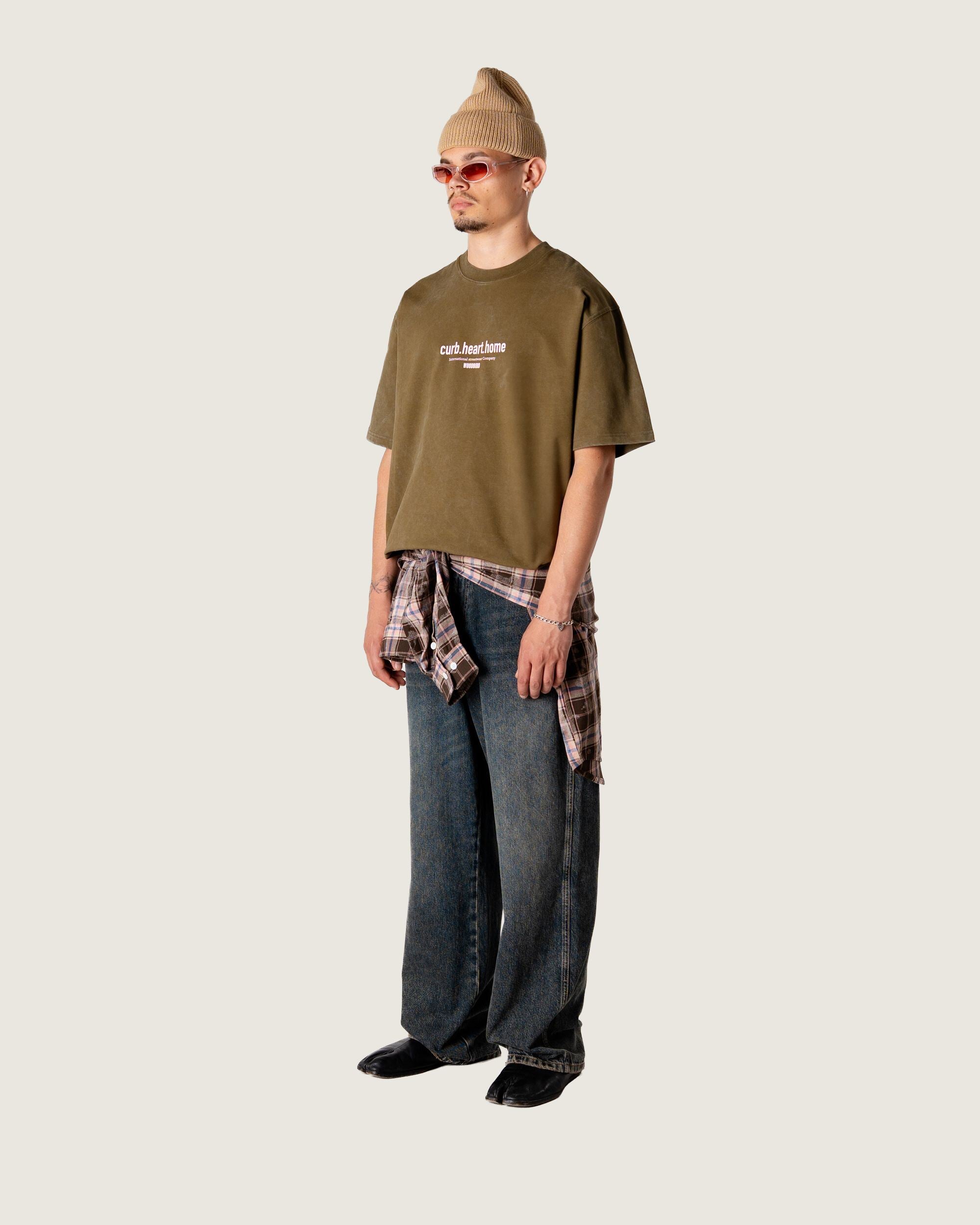 Woodbird WBBeam Dye Tee T-Shirts Dark Brown