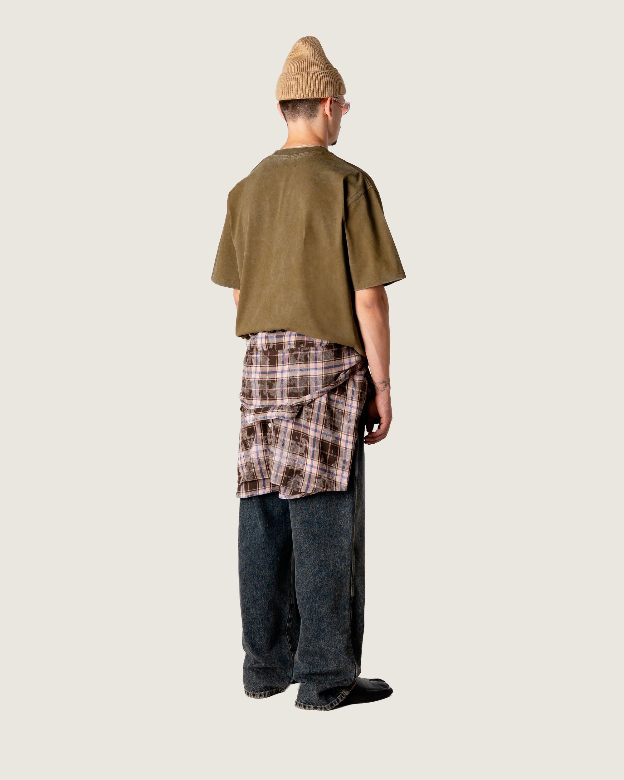 Woodbird WBBeam Dye Tee T-Shirts Dark Brown