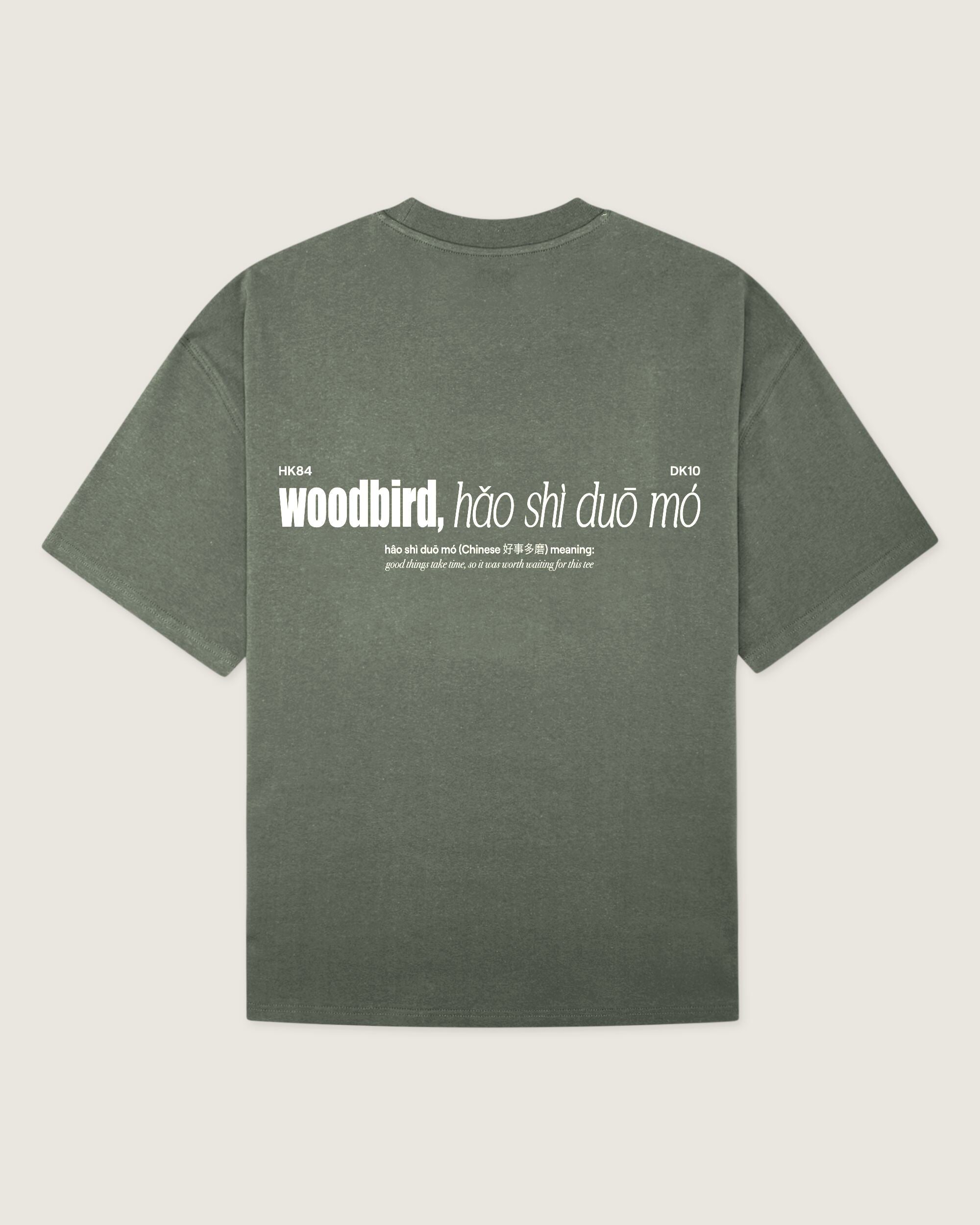 Woodbird WBBeam Hao Tee T-Shirts Grey-Green