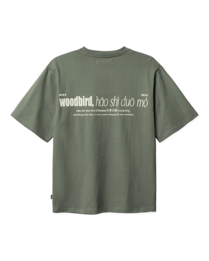 Woodbird WBBeam Hao Tee T-Shirts Grey-Green
