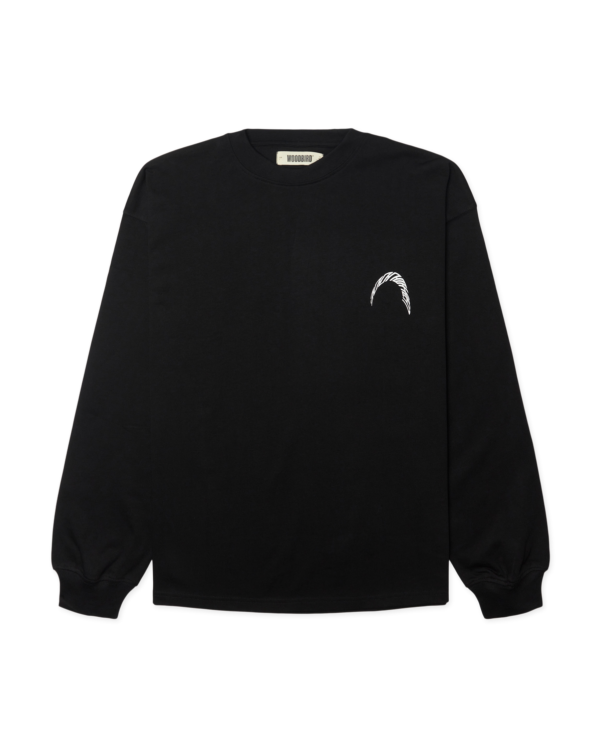 Woodbird WBBeam LS Warp Tee T-Shirts Black
