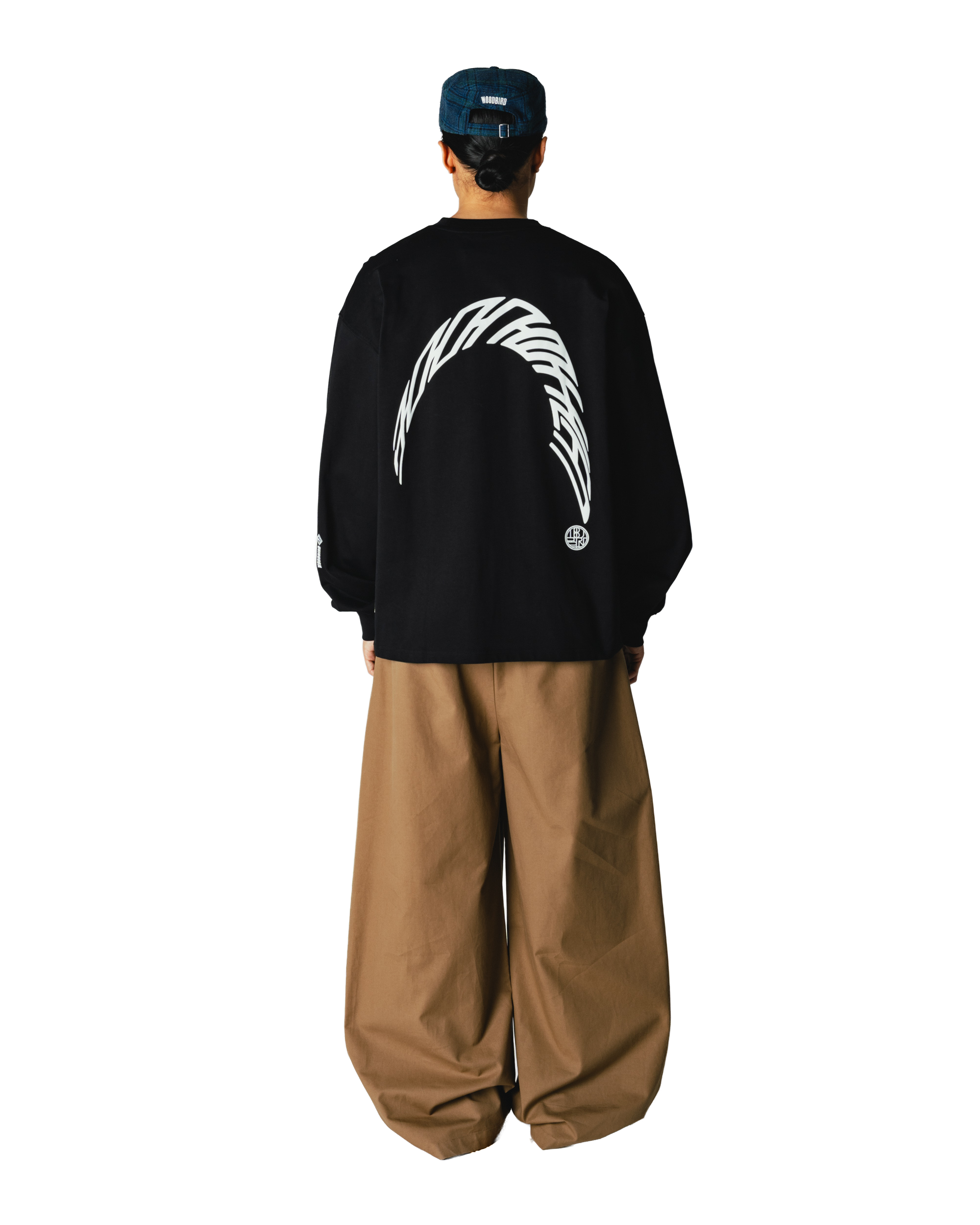 Woodbird WBBeam LS Warp Tee T-Shirts Black
