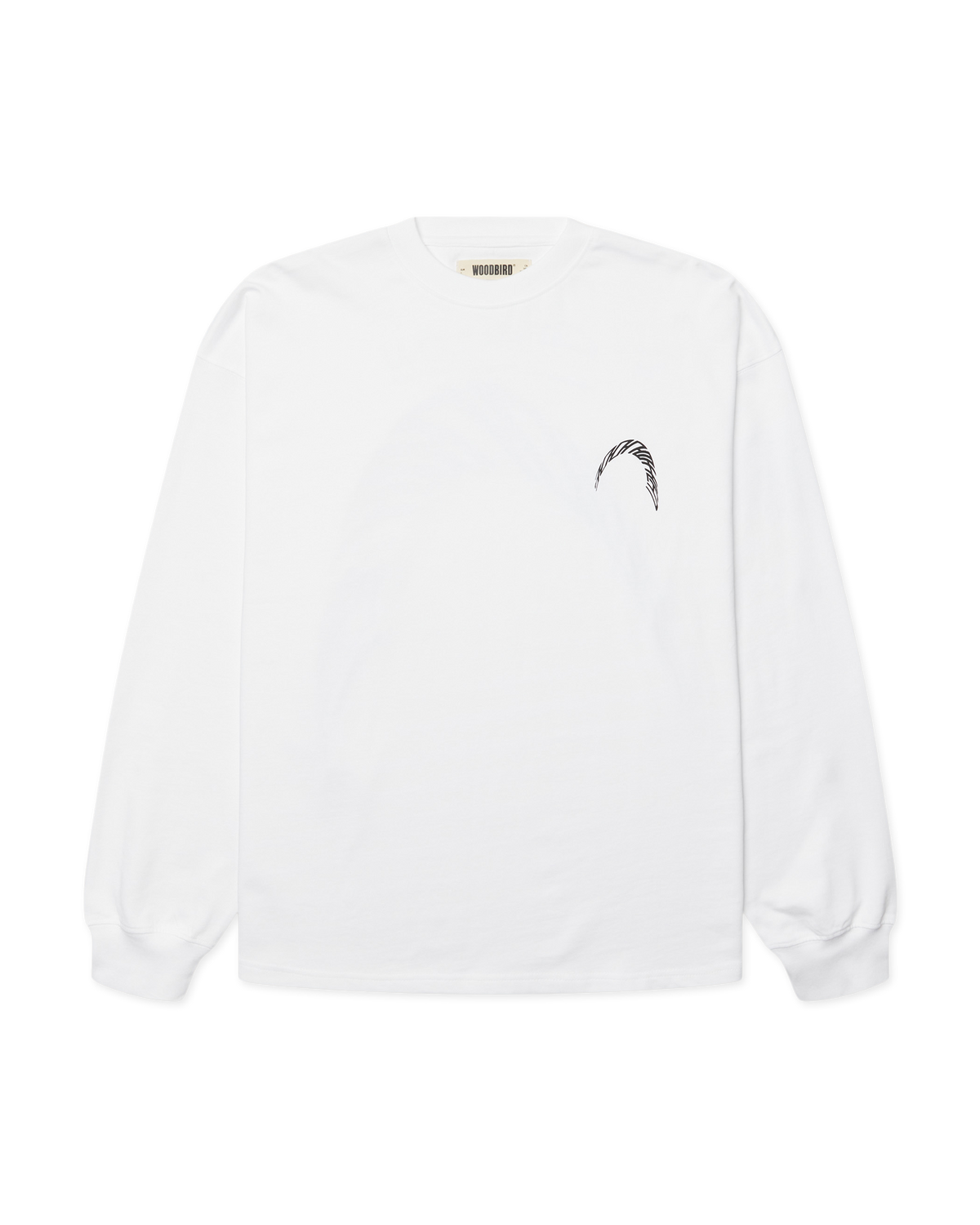 Woodbird WBBeam LS Warp Tee T-Shirts White