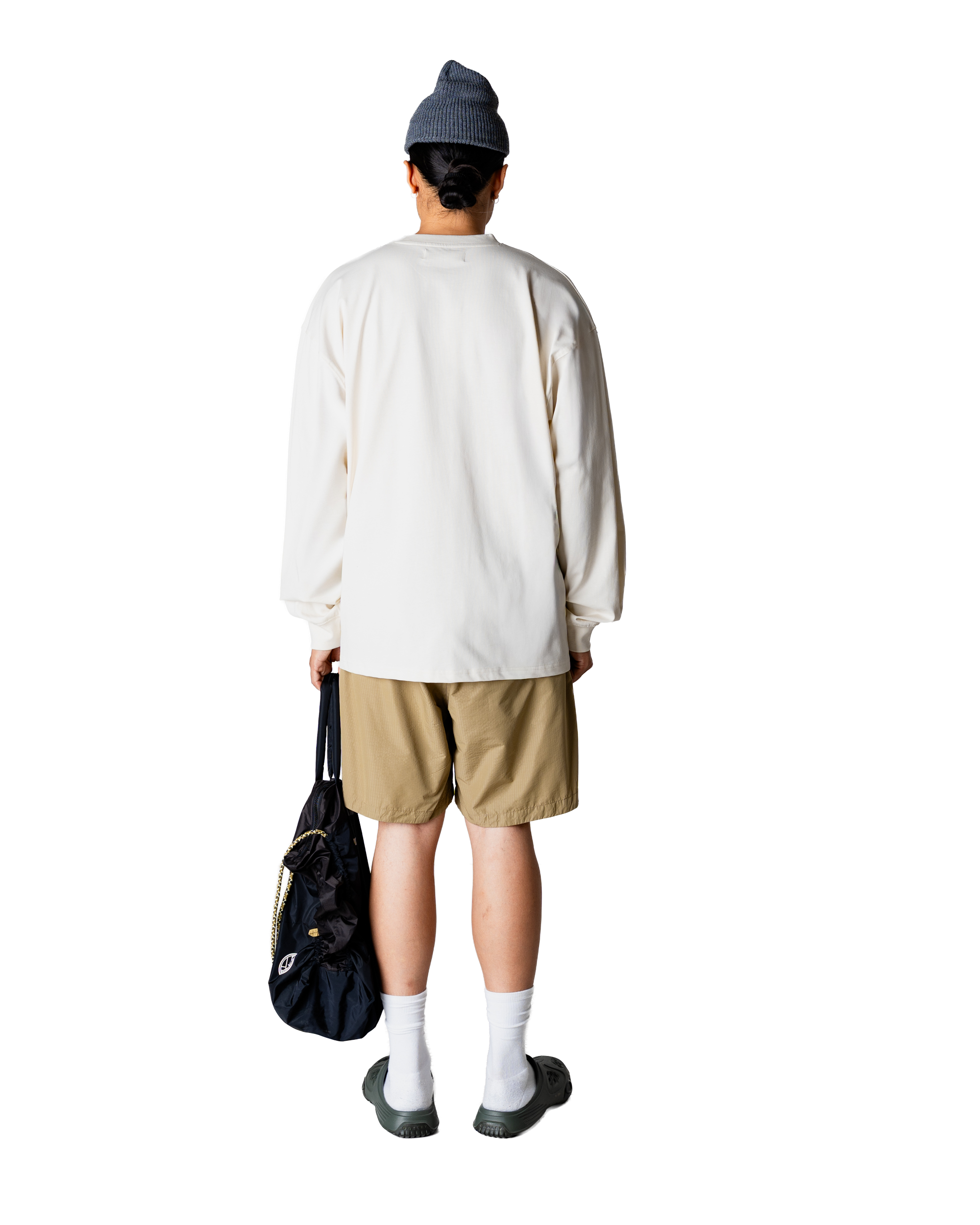 Woodbird WBBeam L/S Nine Tee T-Shirts Off White