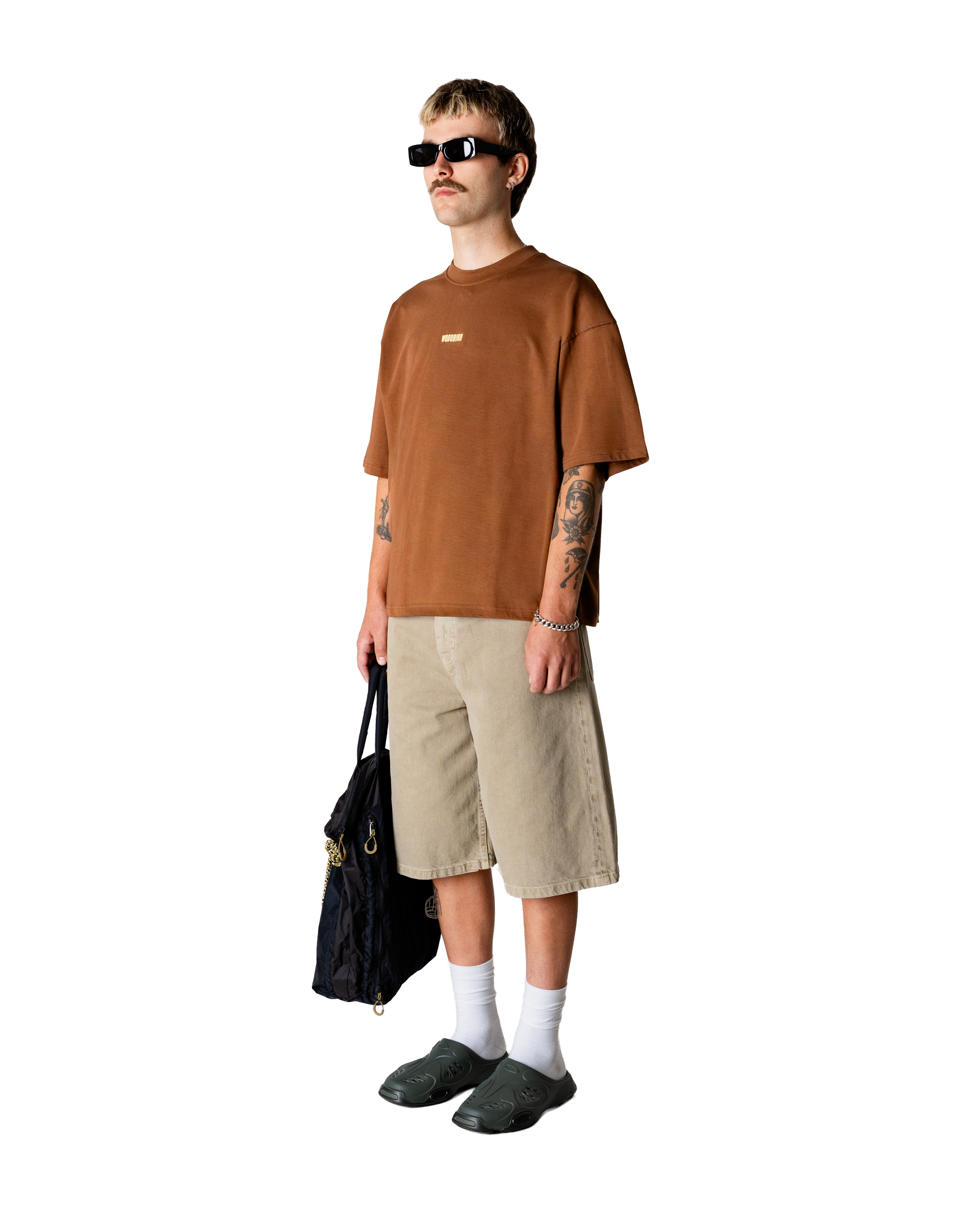 Woodbird WBBeam Lion Tee T-Shirts Mid Brown