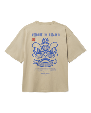Woodbird WBBeam Lion Tee T-Shirts Stone