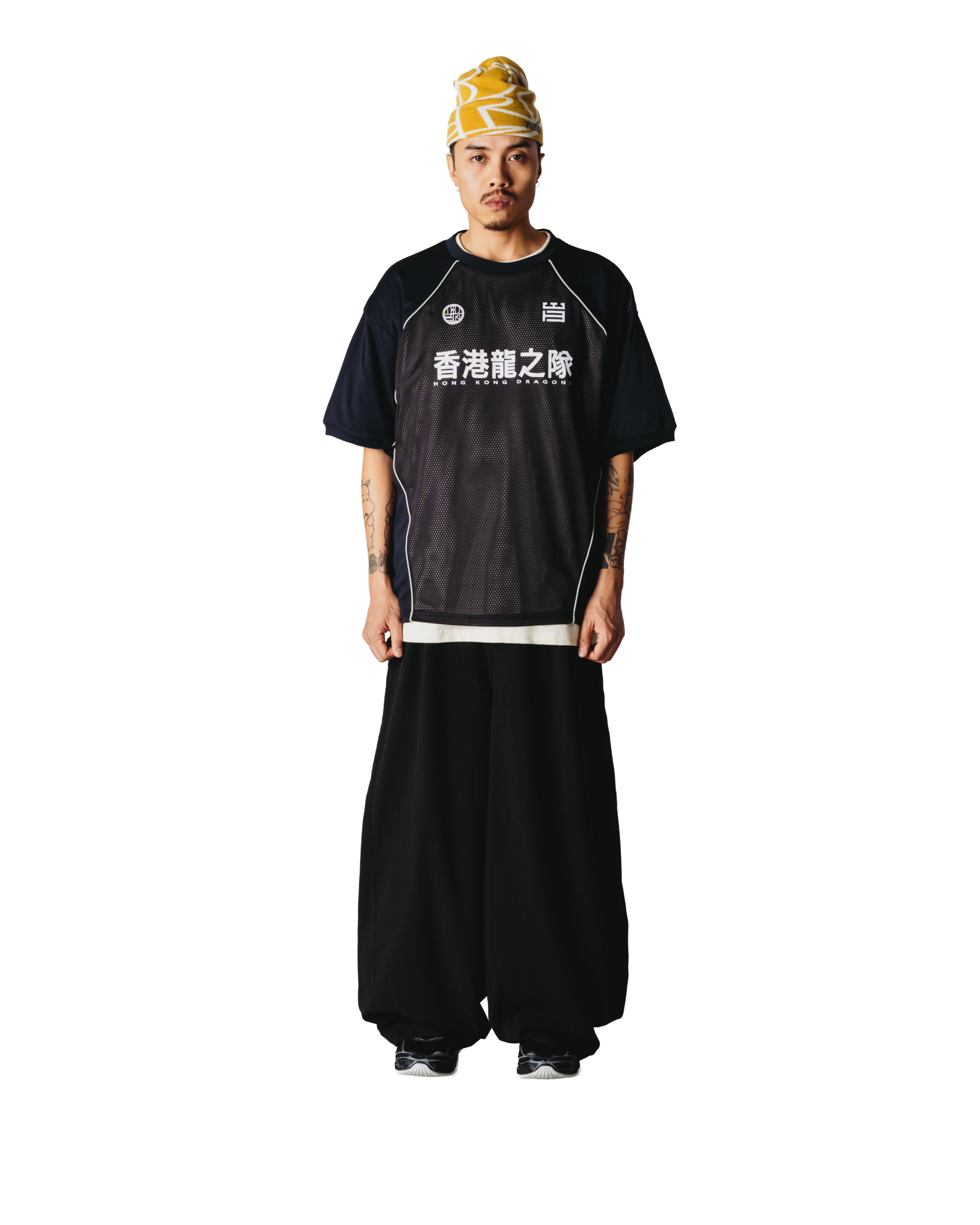 Woodbird WBBeam Mesh Cut Tee T-Shirts Black