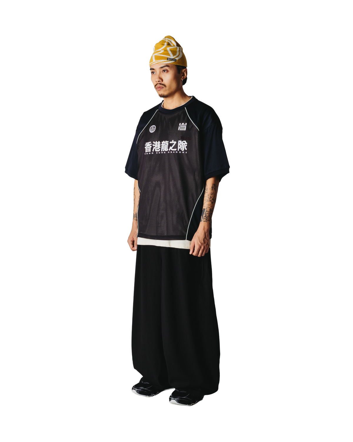 Woodbird WBBeam Mesh Cut Tee T-Shirts Black