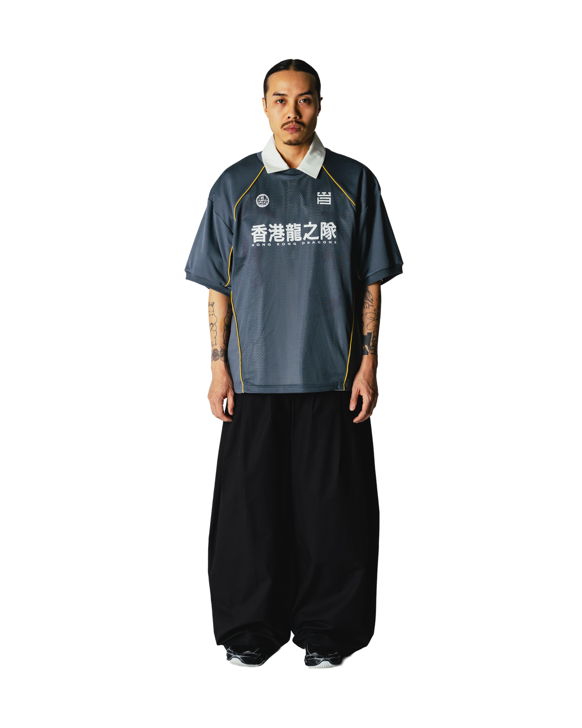 Woodbird WBBeam Mesh Cut Tee T-Shirts Slate Blue