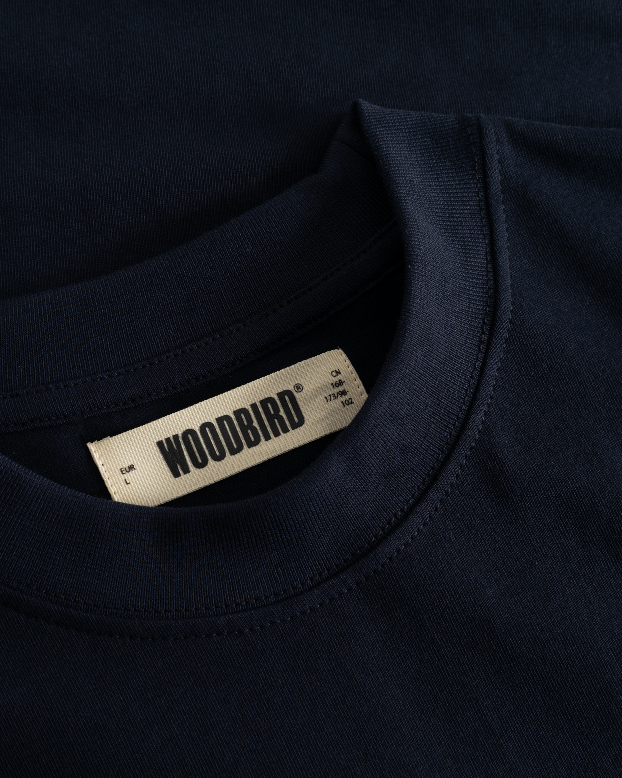 Woodbird WBBeam Nine Tee T-Shirts Dark Navy