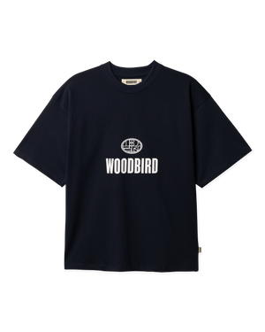 Woodbird WBBeam Nine Tee T-Shirts Dark Navy
