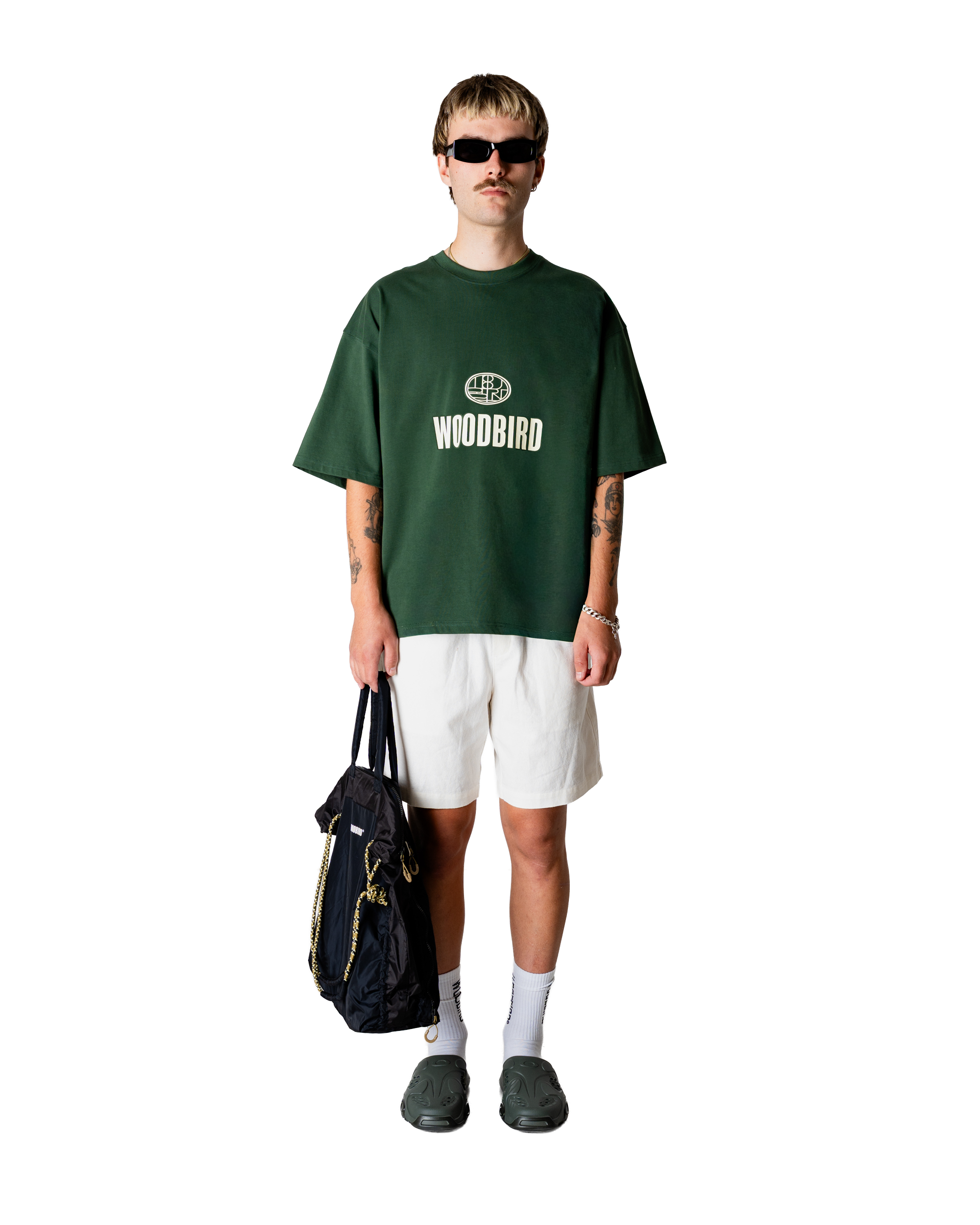 Woodbird WBBeam Nine Tee T-Shirts Pine Green